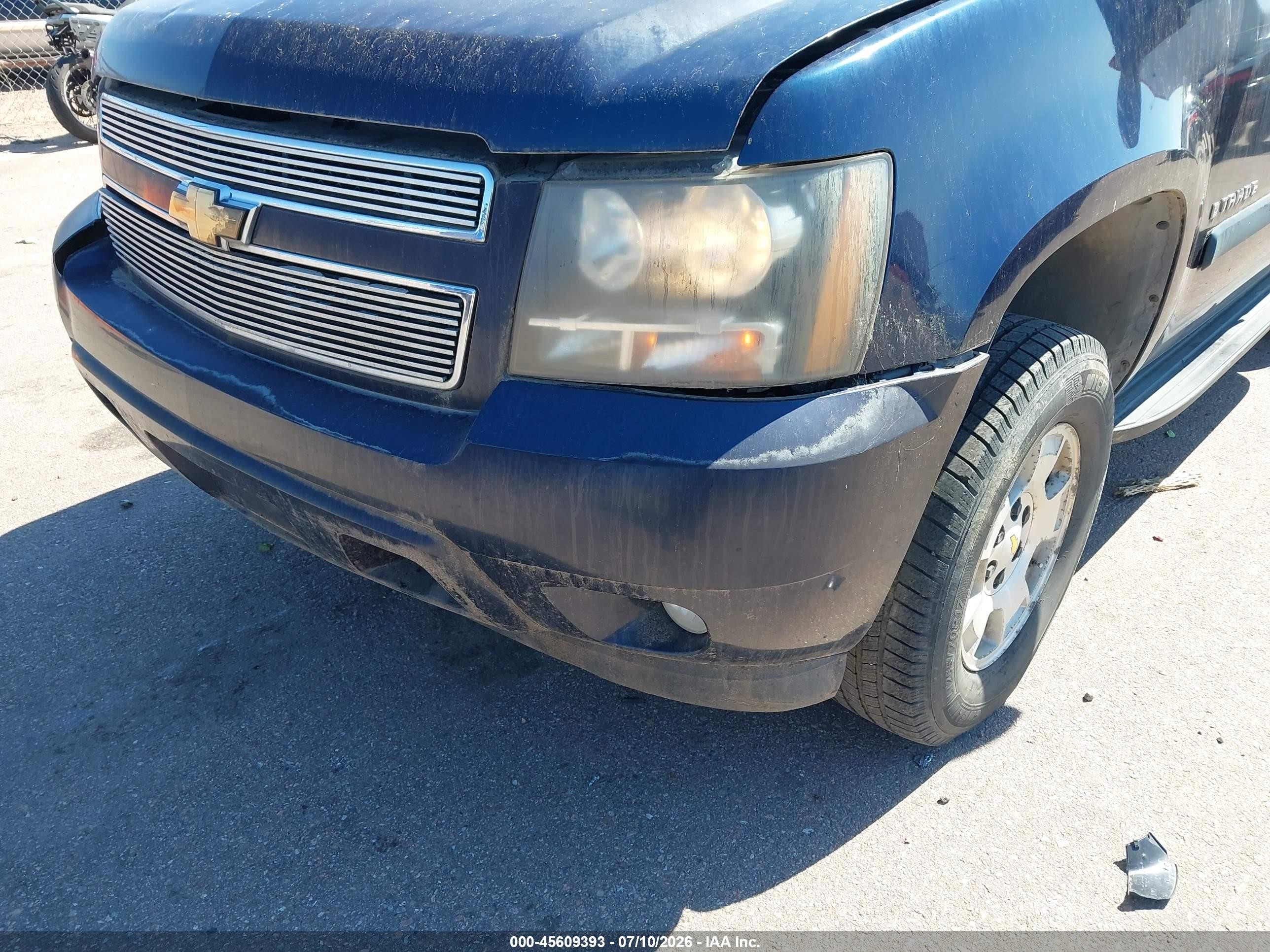 2007 Chevrolet Tahoe Ltz Dark Blue vin: 1GNFK13007R157255