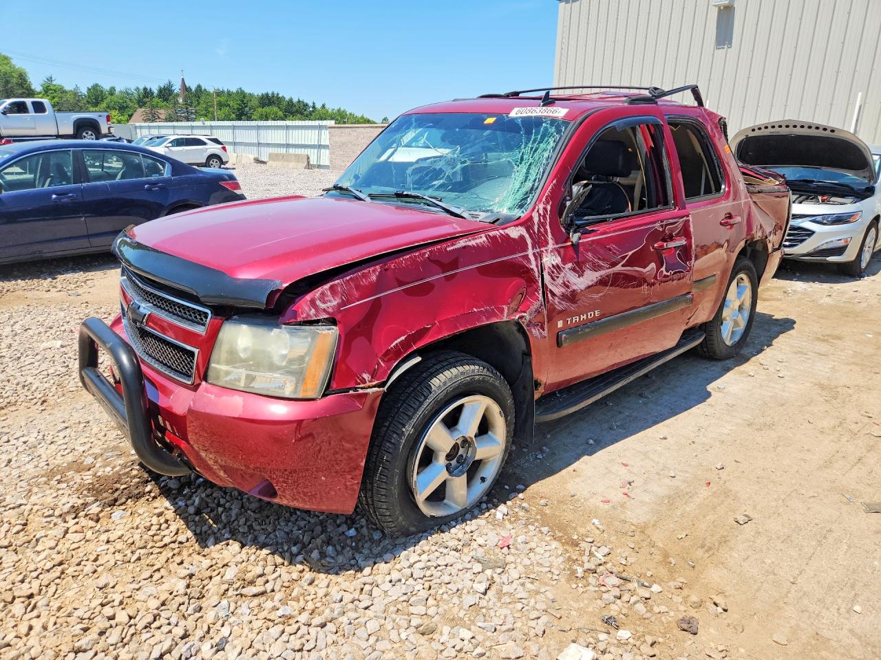 2007 Chevrolet Tahoe K1500 Burgundy vin: 1GNFK13007R220788