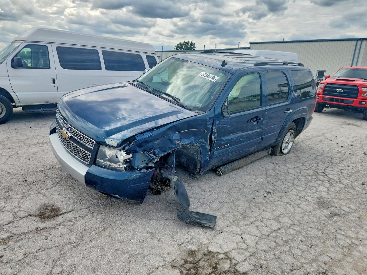 2007 Chevrolet Tahoe Синий vin: 1GNFK13007R404161