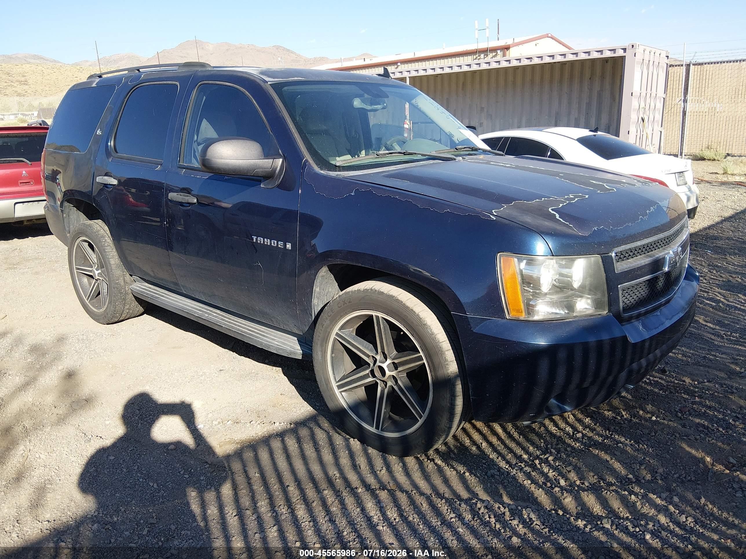 2007 Chevrolet Tahoe Ls Синий vin: 1GNFK13027R112401