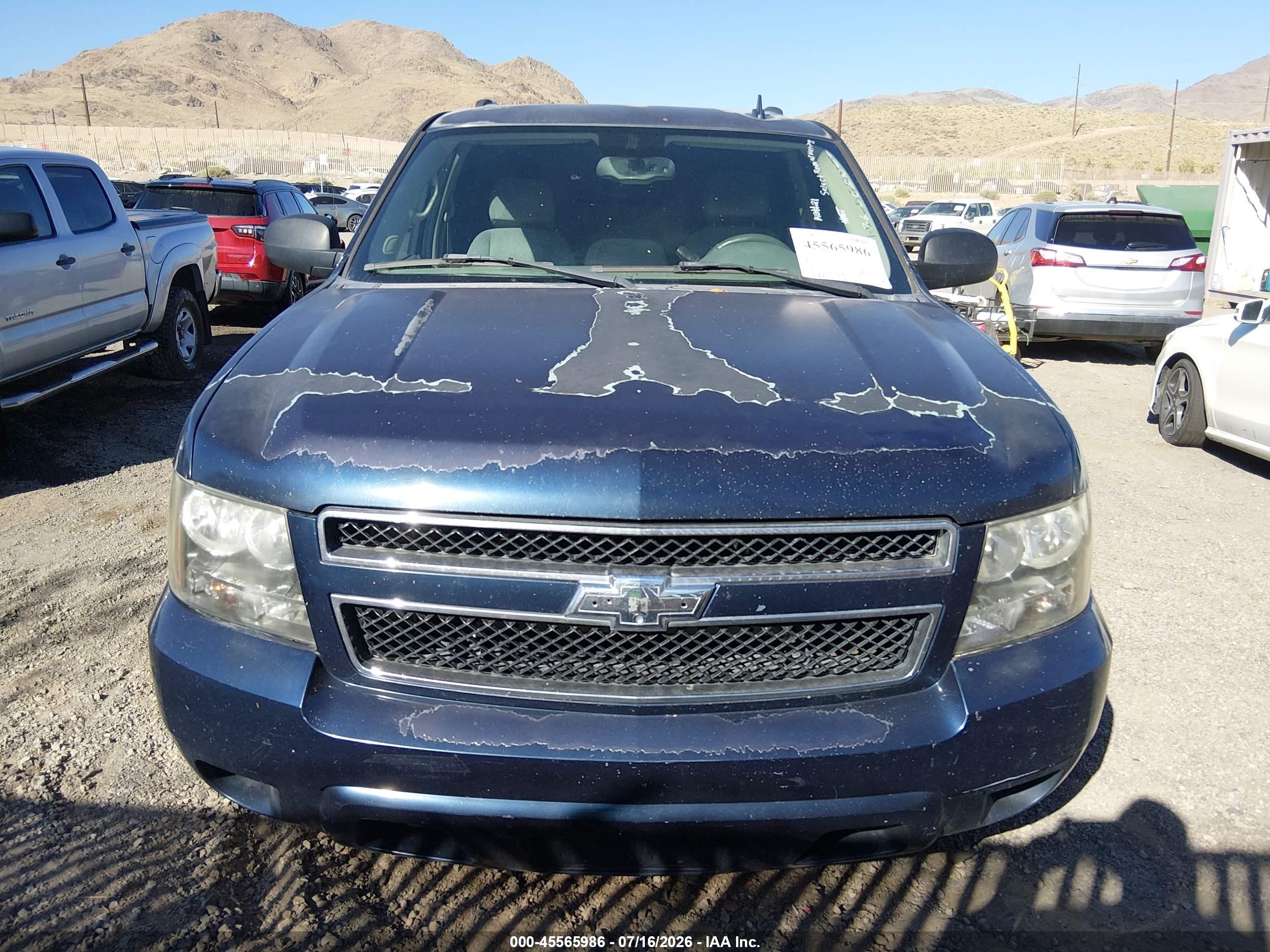 2007 Chevrolet Tahoe Ls Blue vin: 1GNFK13027R112401