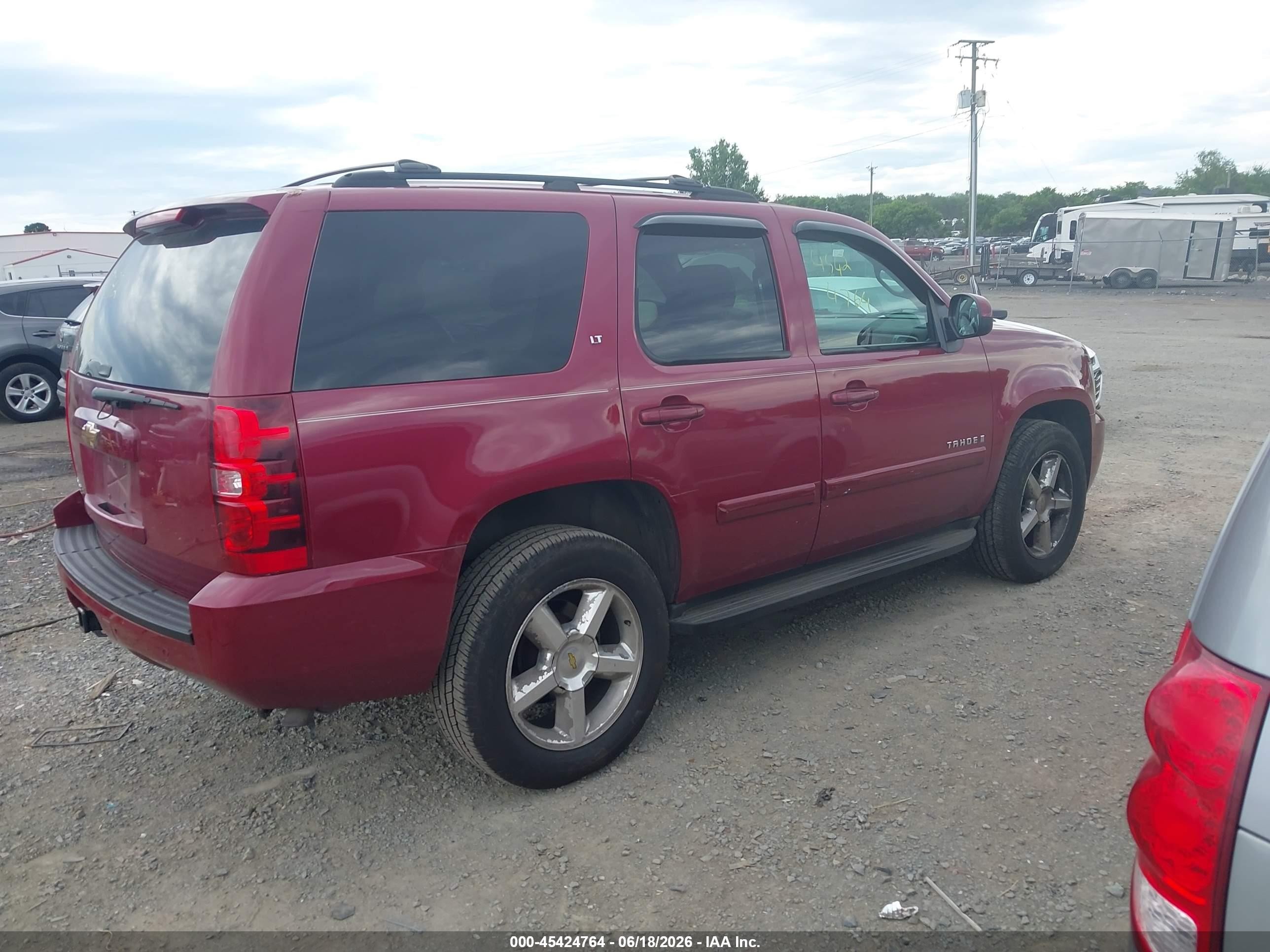 2007 Chevrolet Tahoe Lt Красный vin: 1GNFK13027R113807