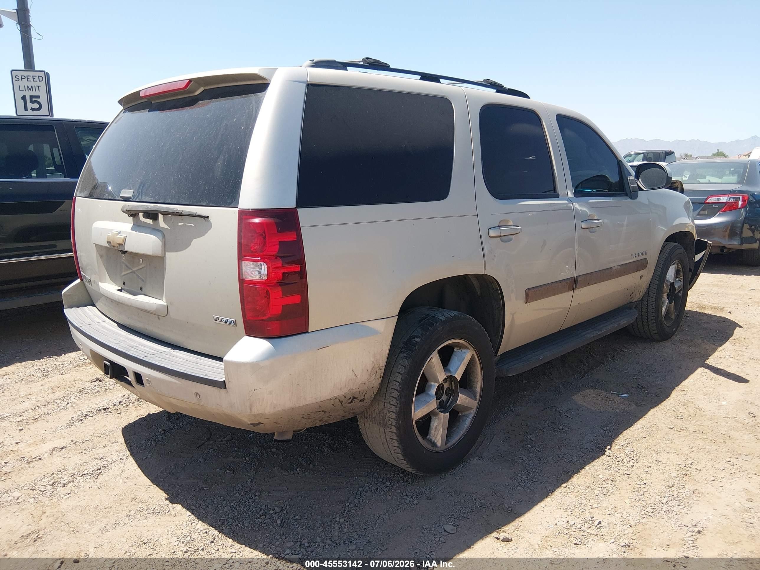 2007 Chevrolet Tahoe Lt Gold vin: 1GNFK13027R334498