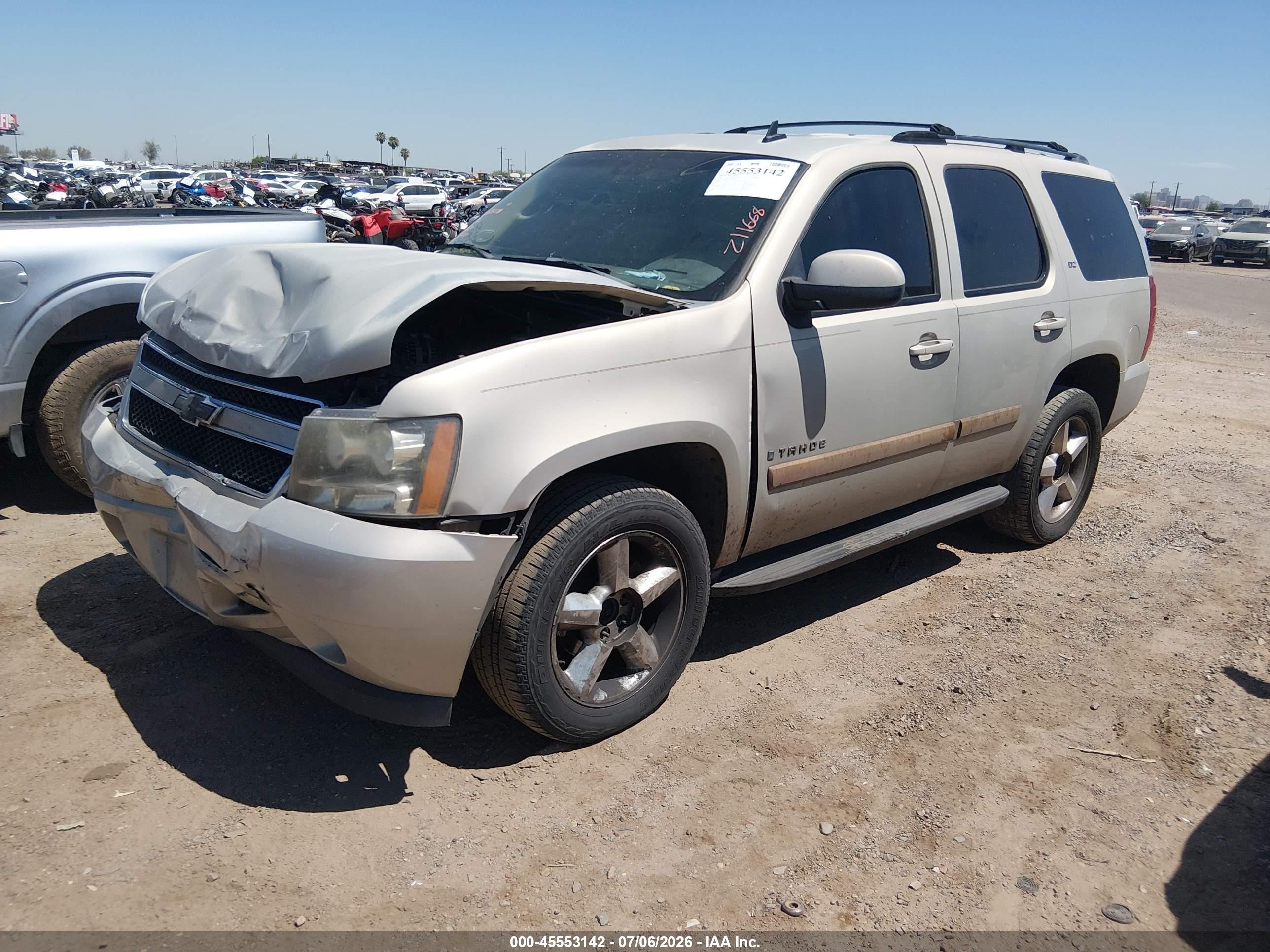 2007 Chevrolet Tahoe Lt Gold vin: 1GNFK13027R334498