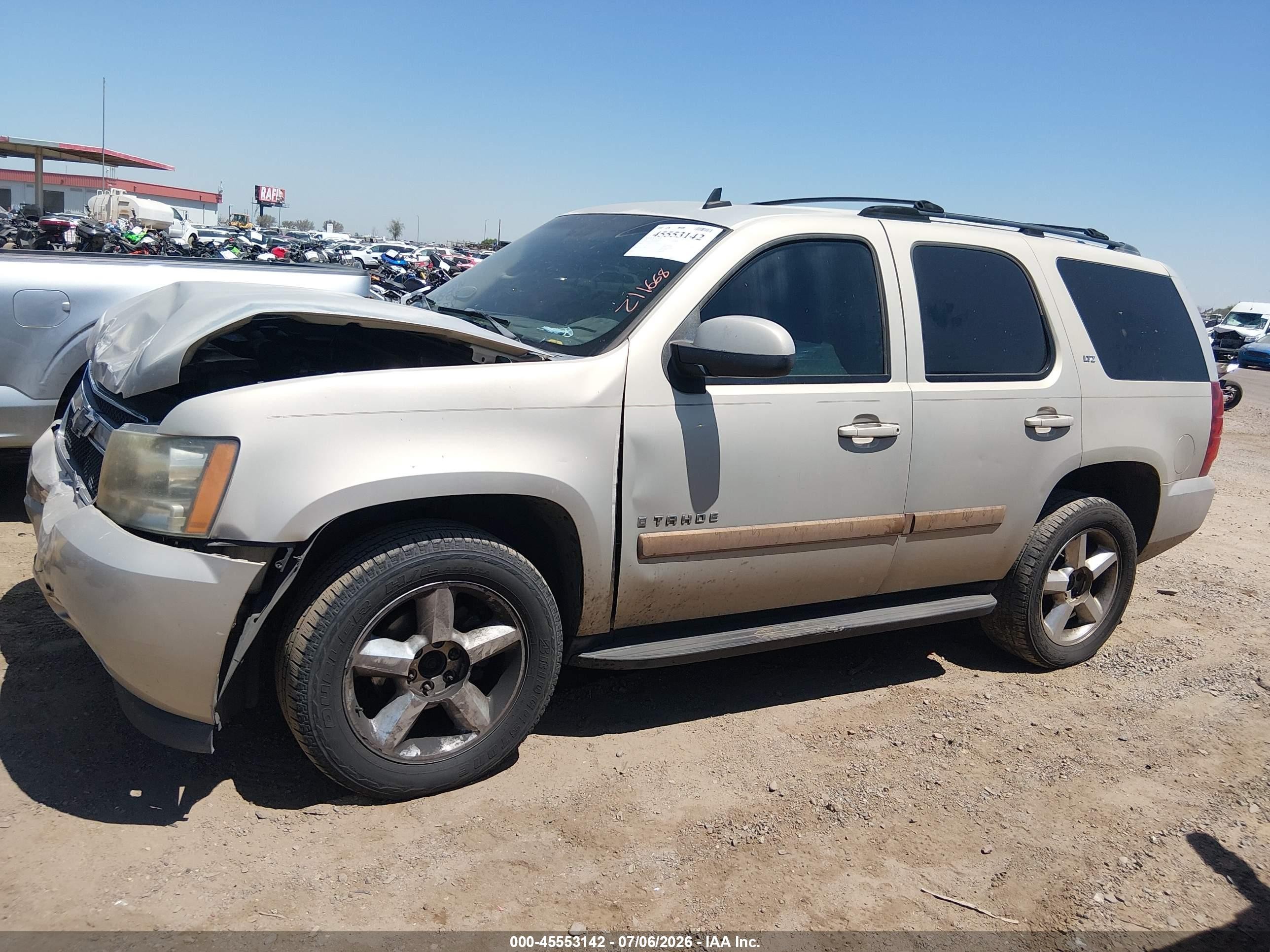 2007 Chevrolet Tahoe Lt Gold vin: 1GNFK13027R334498