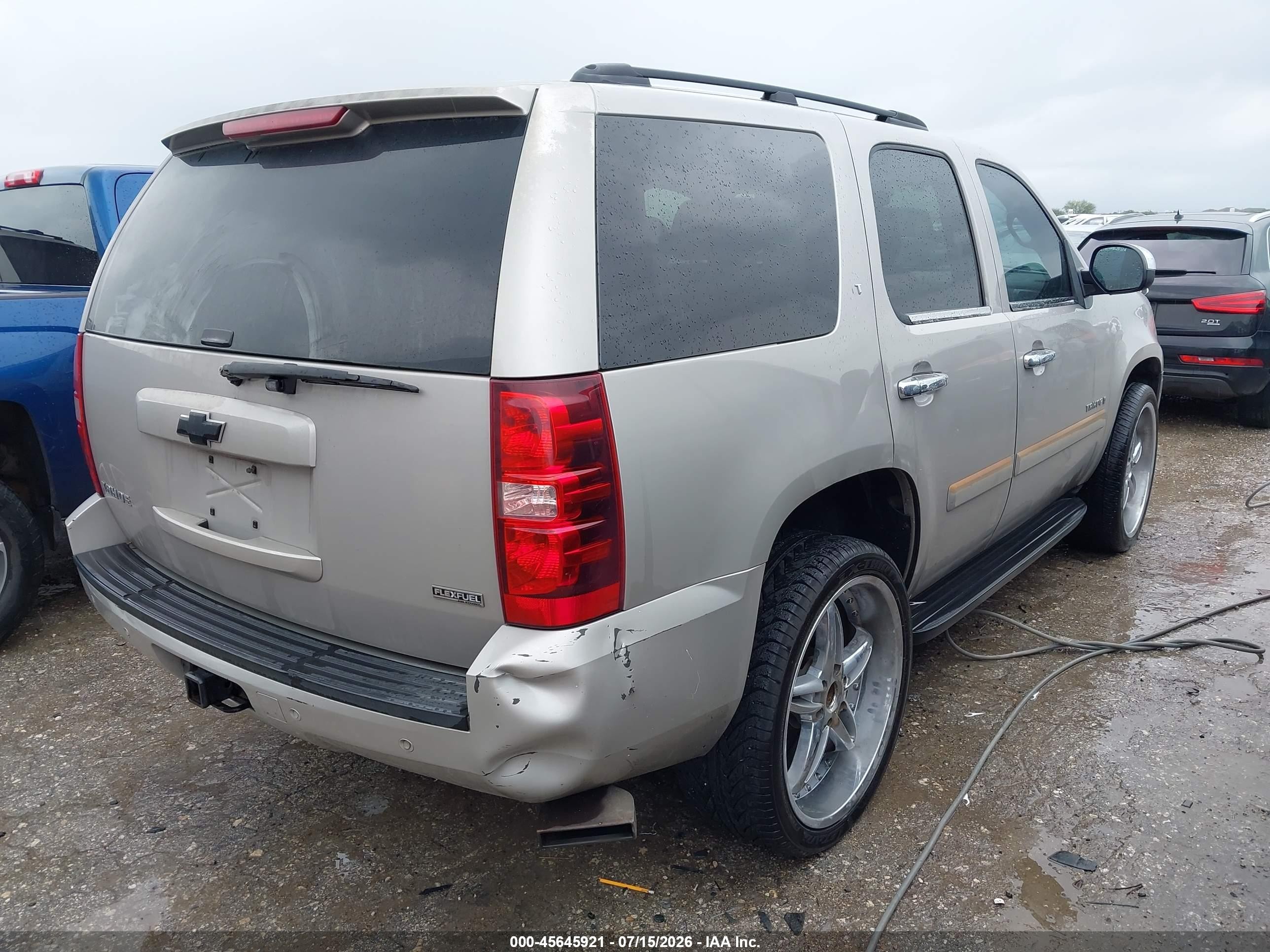 2007 Chevrolet Tahoe Lt Beige vin: 1GNFK13037J291563