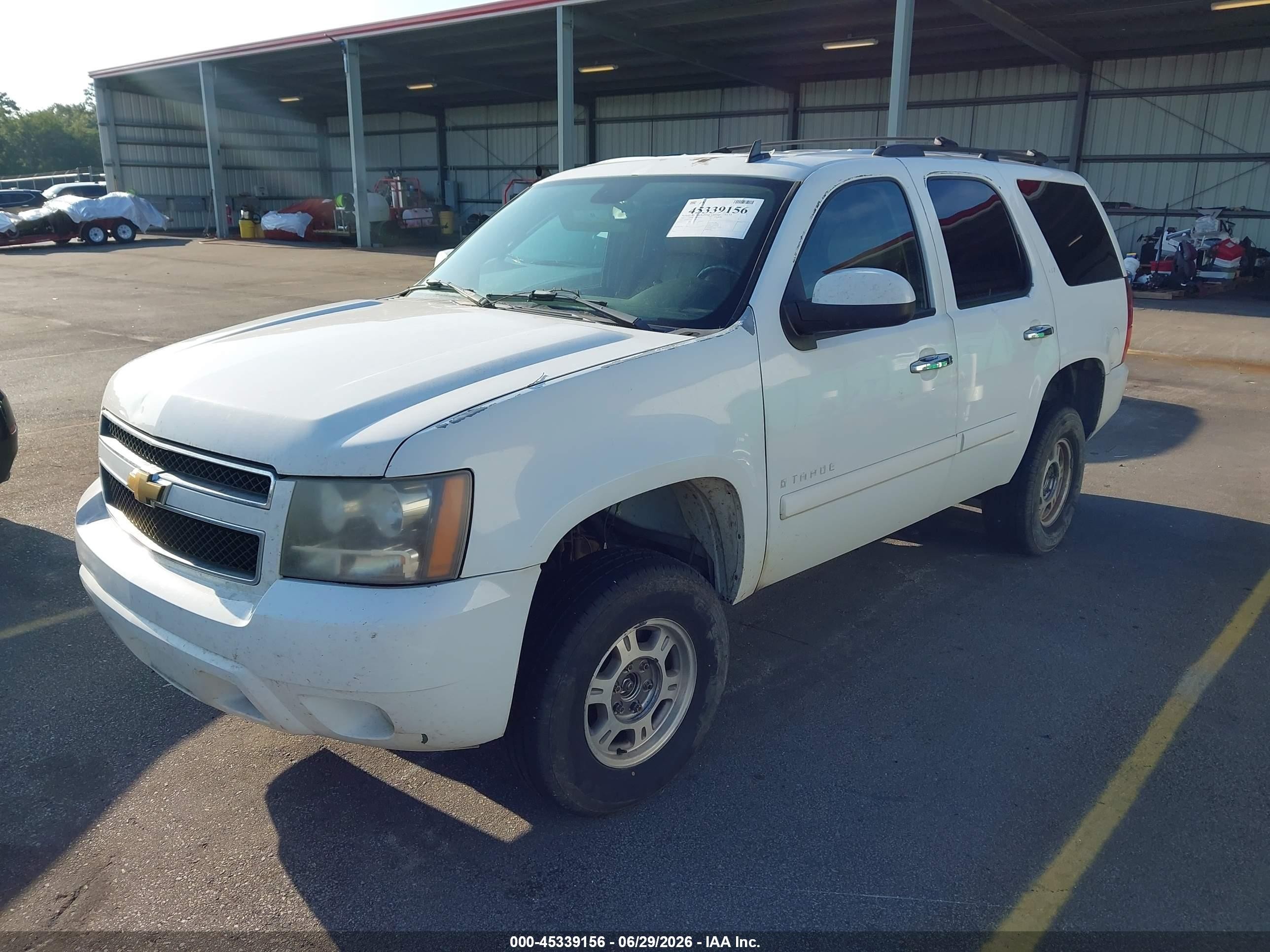2007 Chevrolet Tahoe Ltz White vin: 1GNFK13037J350174