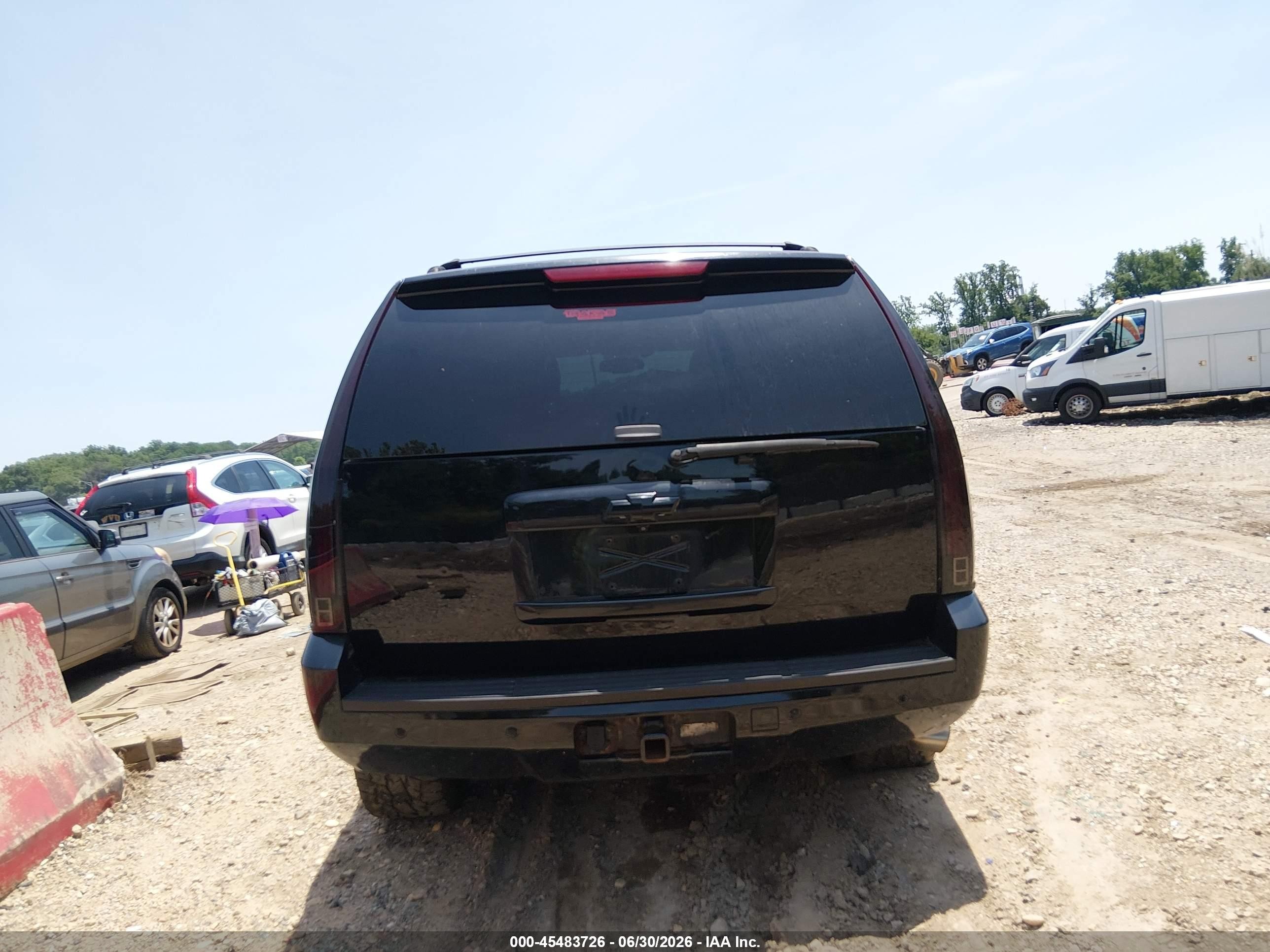 2007 Chevrolet Tahoe Lt Black vin: 1GNFK13037R273971