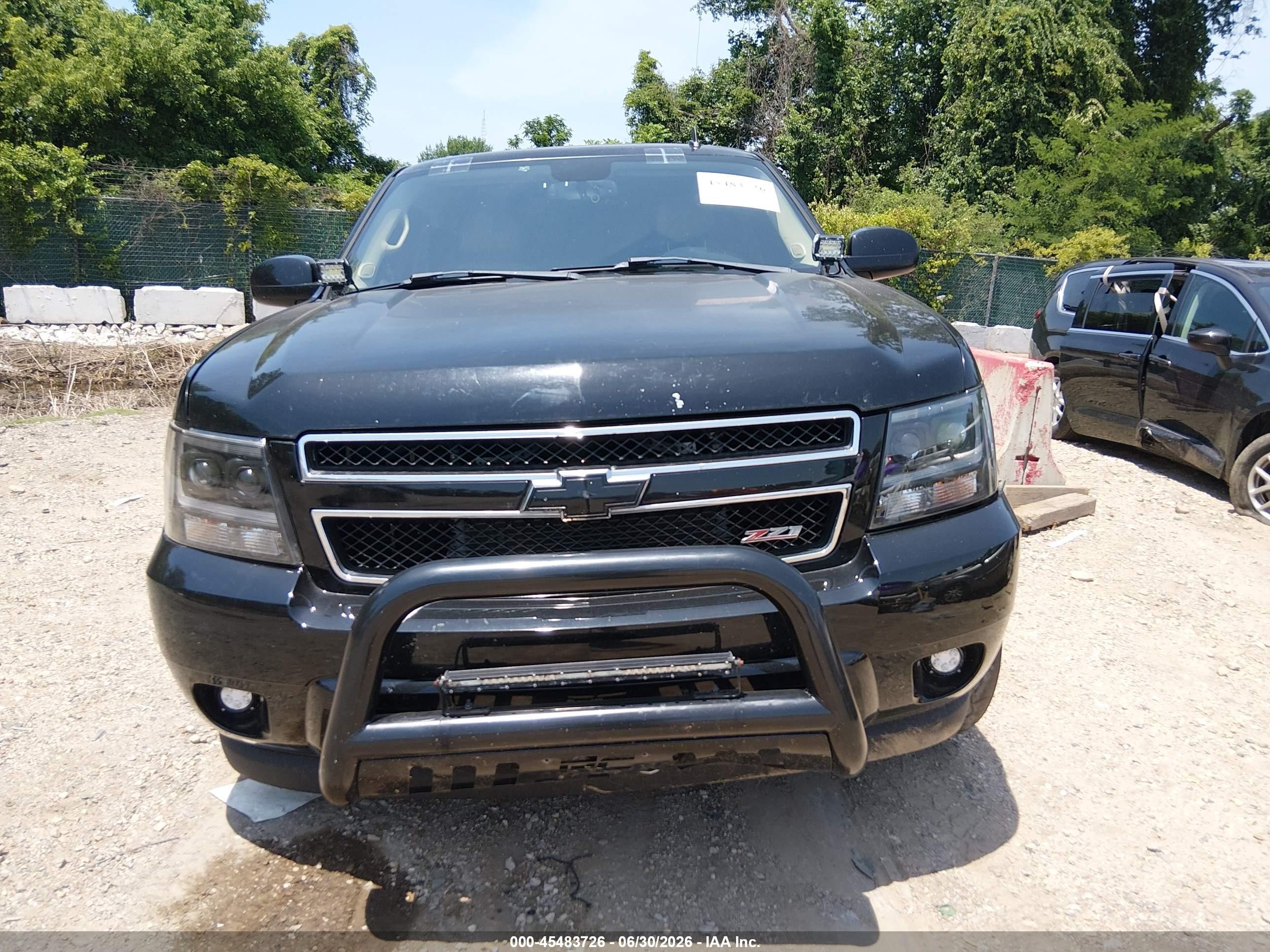 2007 Chevrolet Tahoe Lt Black vin: 1GNFK13037R273971