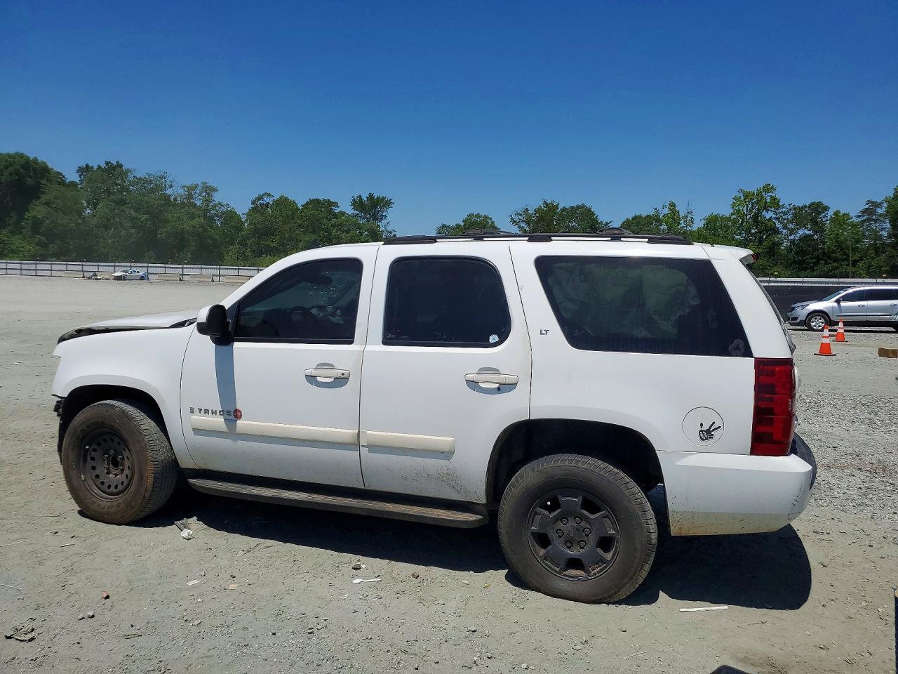 2007 Chevrolet Tahoe K1500 White vin: 1GNFK13037R314258