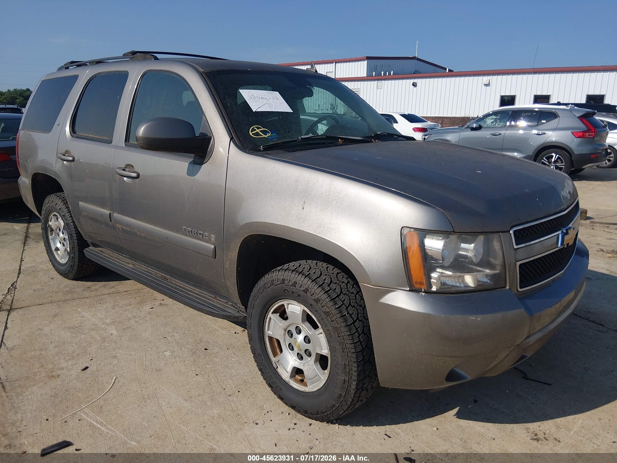 2007 Chevrolet Tahoe Lt Beige vin: 1GNFK13037R329326