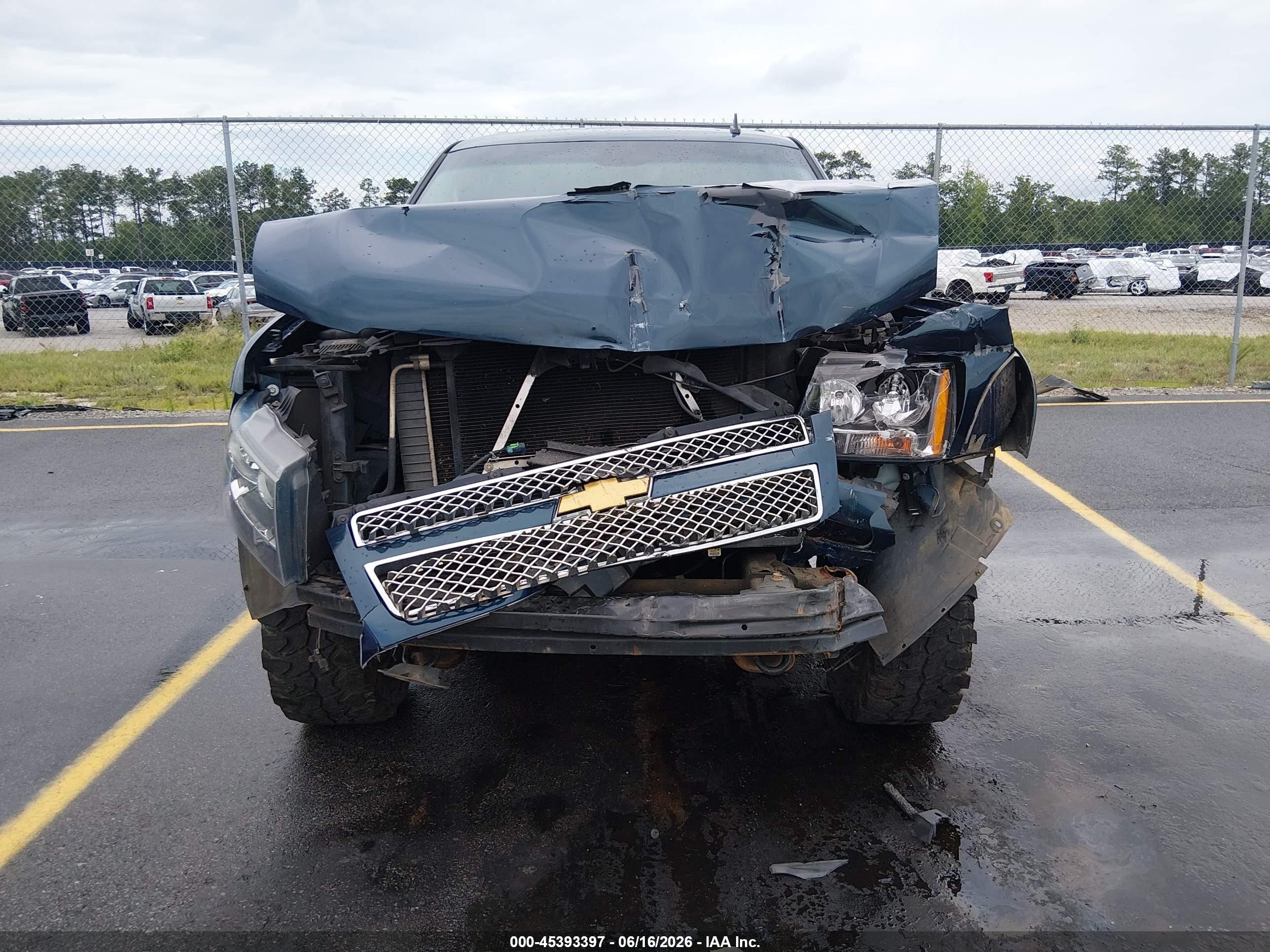 2007 Chevrolet Tahoe Lt Blue vin: 1GNFK13037R406115