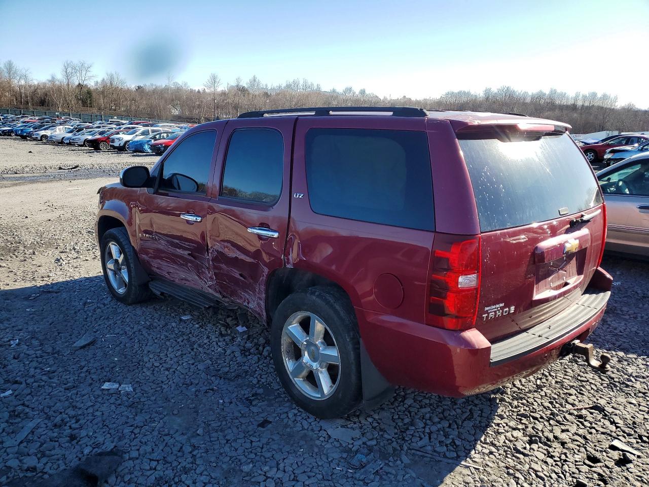 2007 Chevrolet Tahoe K1500 Burgundy vin: 1GNFK13047J101317