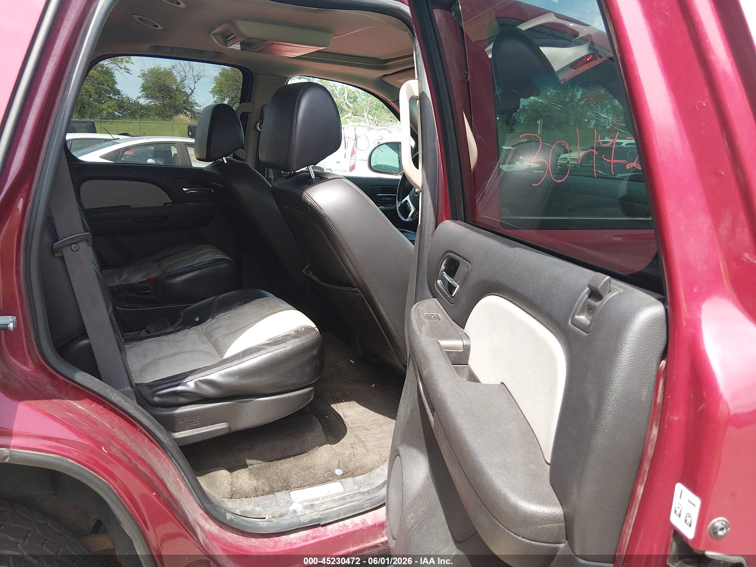 2007 Chevrolet Tahoe Lt Maroon vin: 1GNFK13047R412845