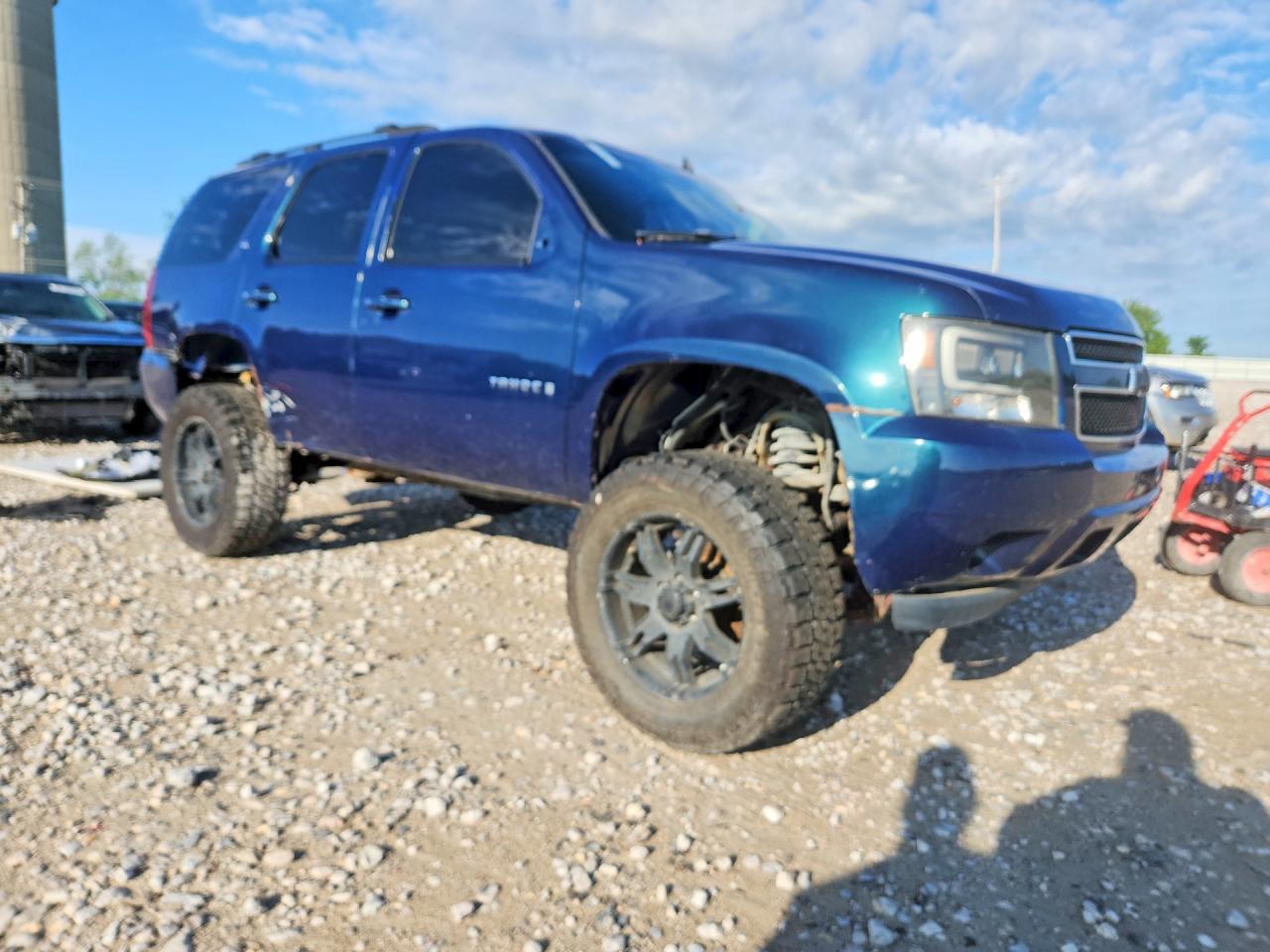2007 Chevrolet Tahoe K1500 Blue vin: 1GNFK13067J276670