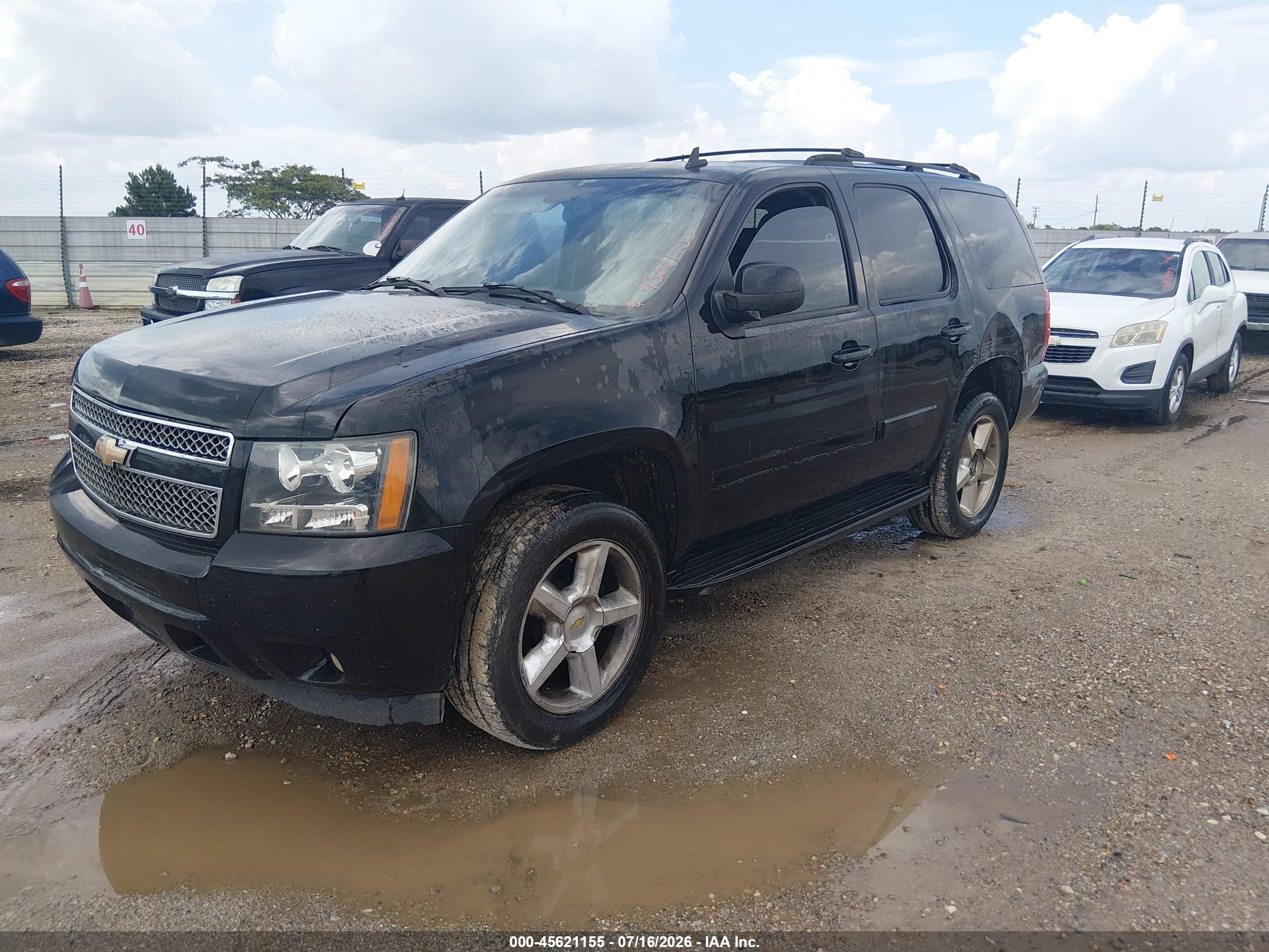 2007 Chevrolet Tahoe Lt Black vin: 1GNFK13067R110361