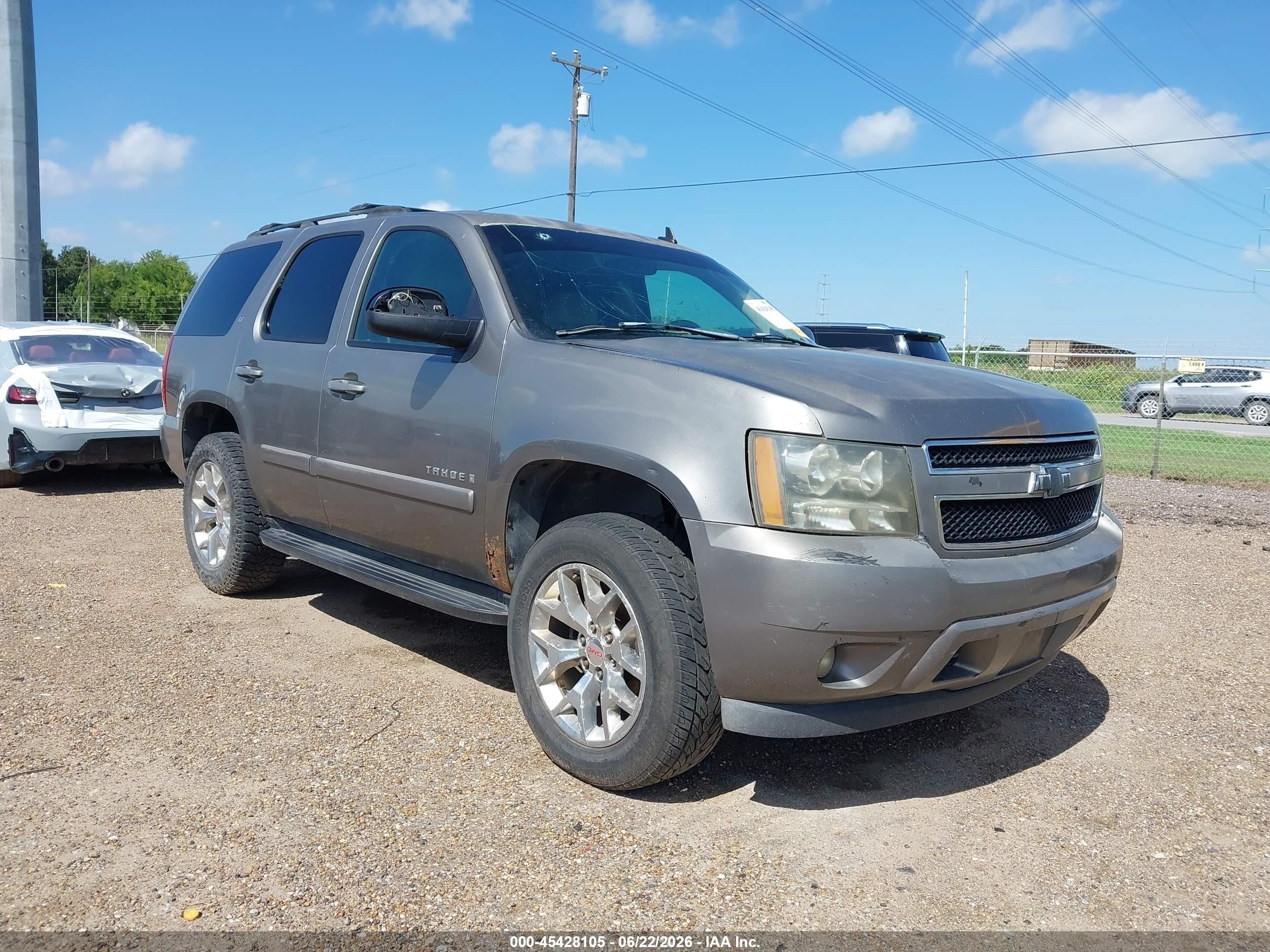 2007 Chevrolet Tahoe Lt Brown vin: 1GNFK13067R111946