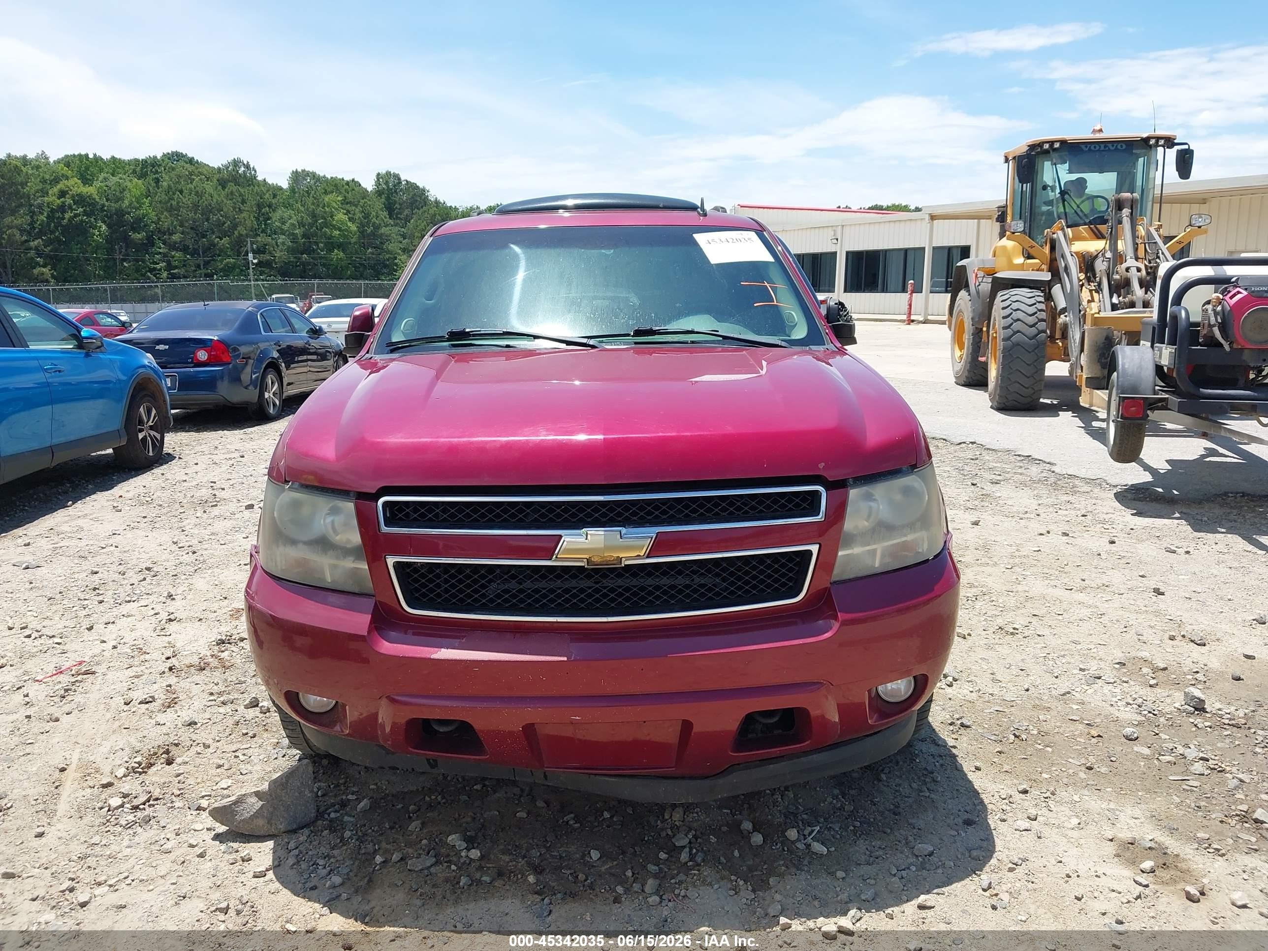 2007 Chevrolet Tahoe Lt Бордовый vin: 1GNFK13067R179051
