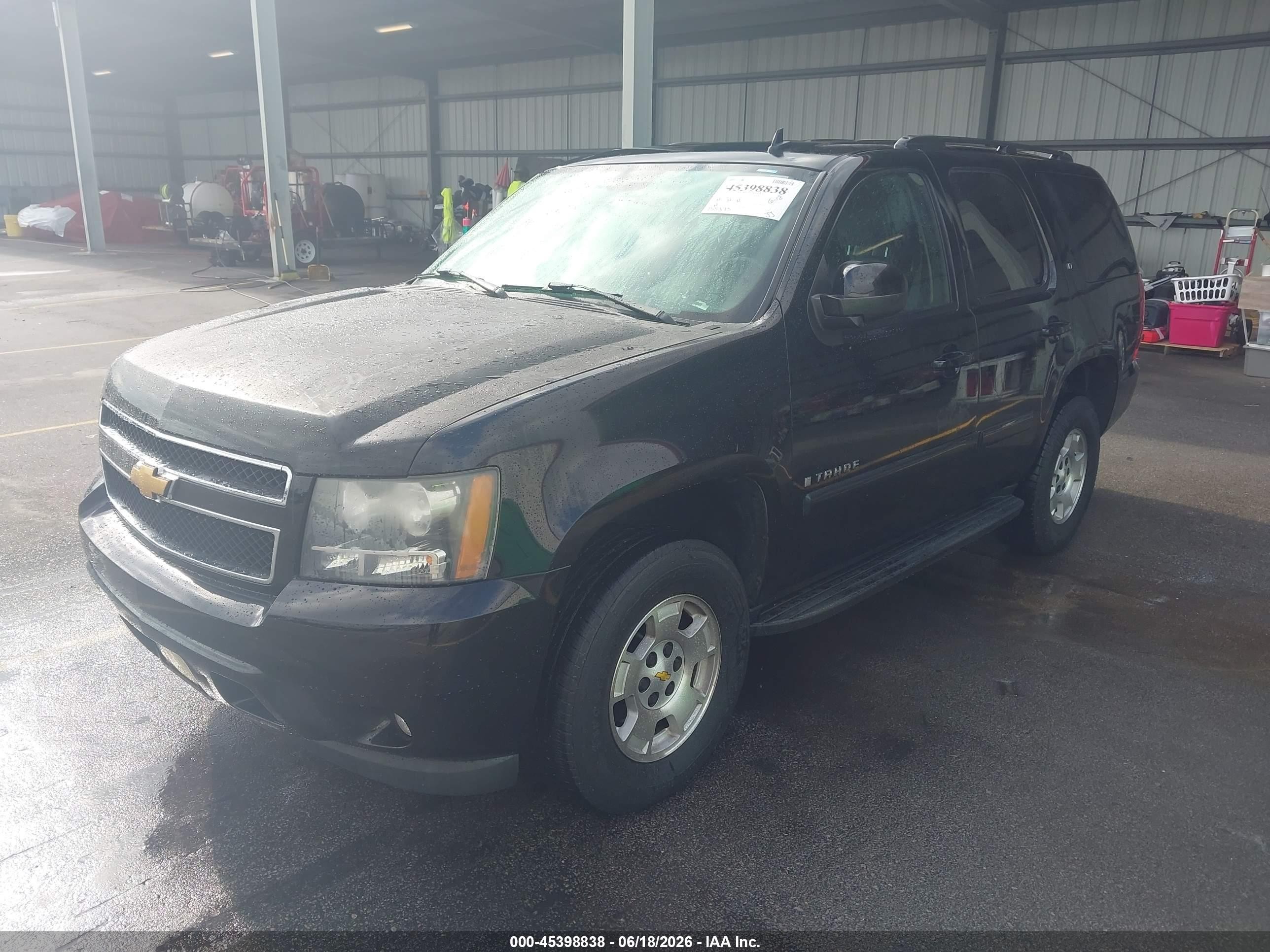 2008 Chevrolet Tahoe Lt Black vin: 1GNFK13068J157986