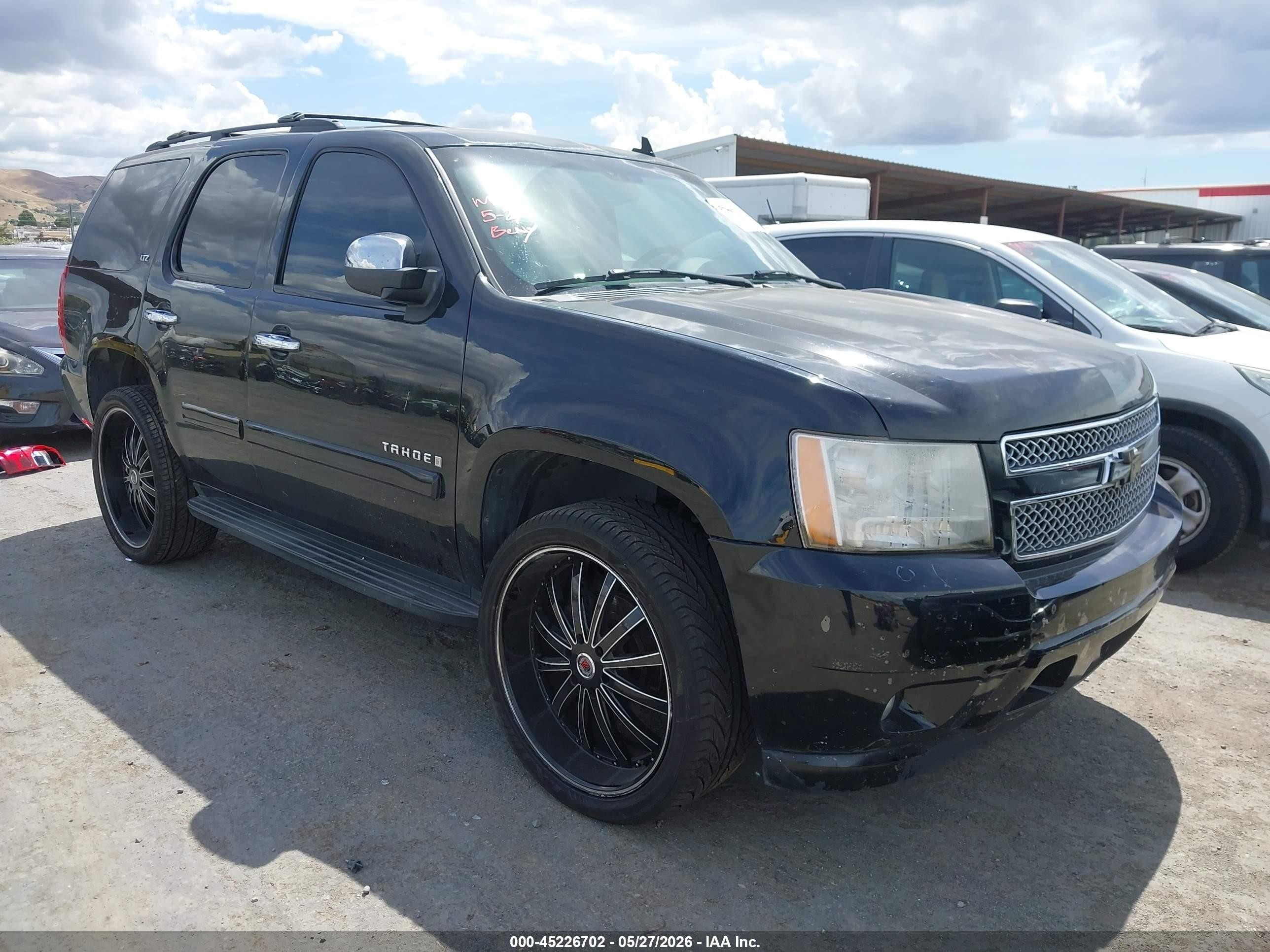 2008 Chevrolet Tahoe Ltz Черный vin: 1GNFK13068J174285