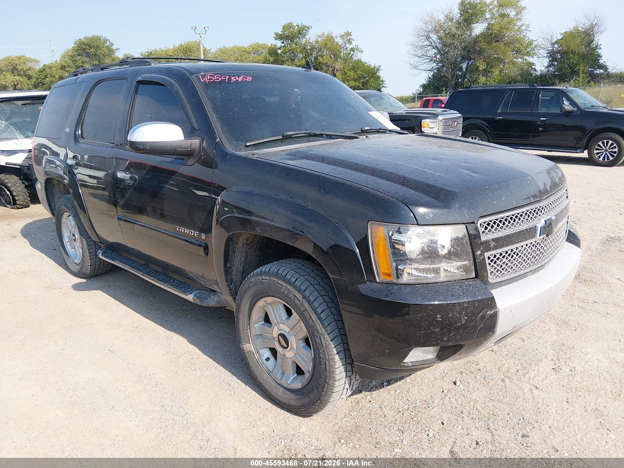 2008 Chevrolet Tahoe Lt Черный vin: 1GNFK13068R107218