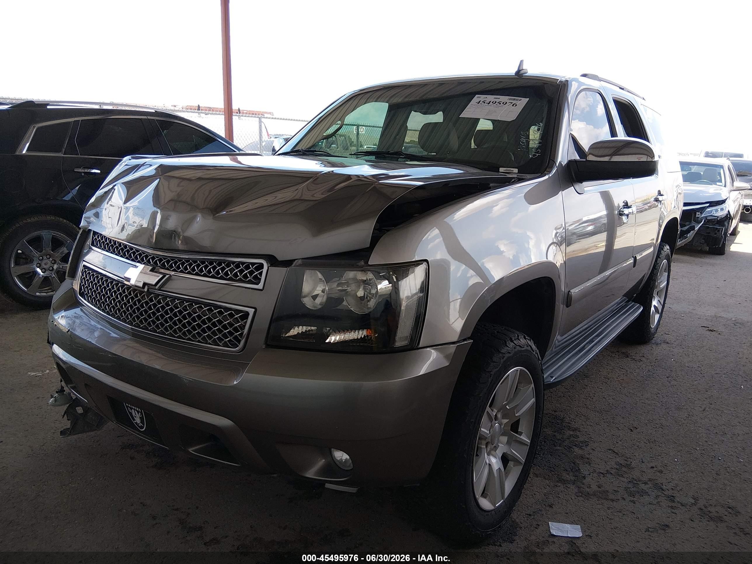 2008 Chevrolet Tahoe Ltz Gray vin: 1GNFK13068R193310