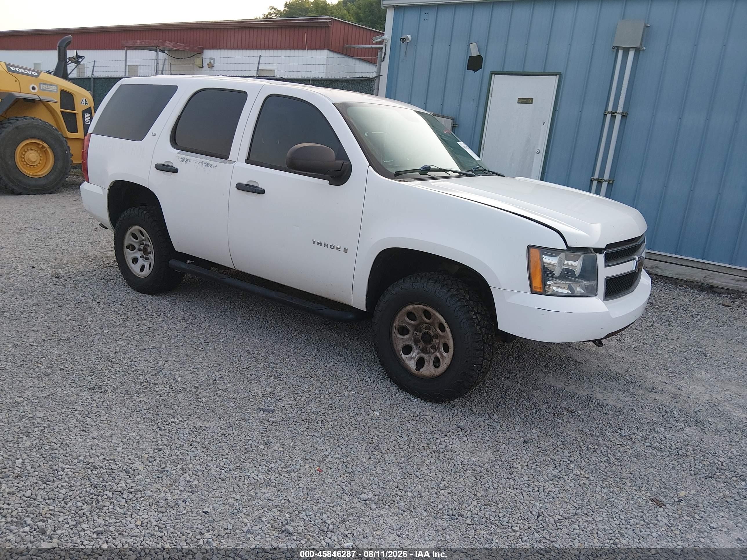 2008 Chevrolet Tahoe Commercial Fleet White vin: 1GNFK13068R261296