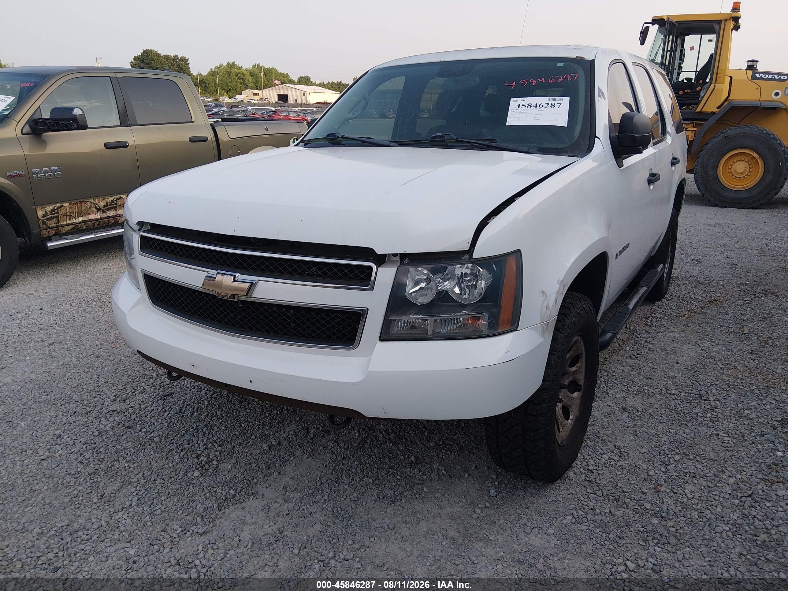 2008 Chevrolet Tahoe Commercial Fleet White vin: 1GNFK13068R261296