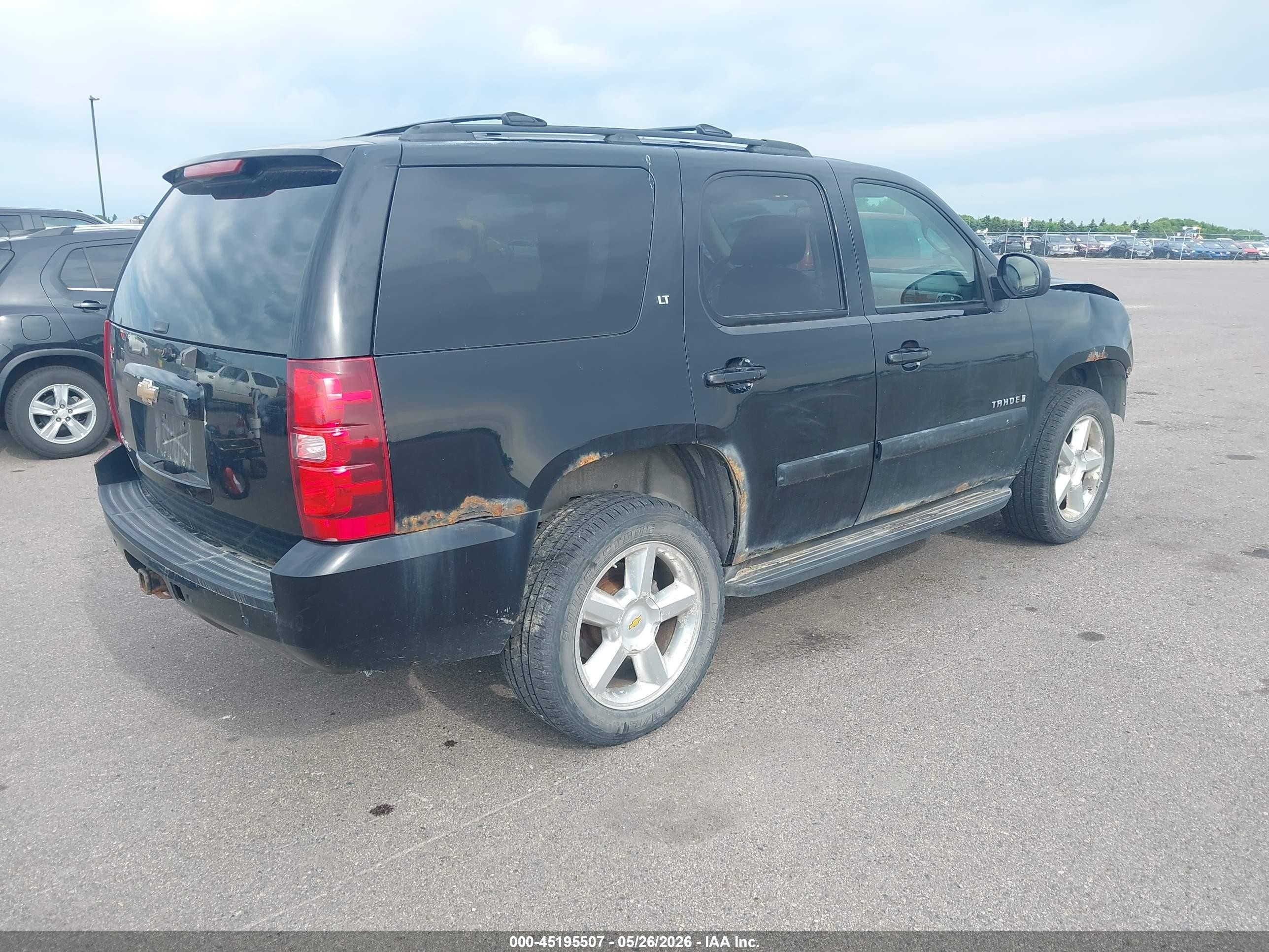 2007 Chevrolet Tahoe Lt Черный vin: 1GNFK13077J138359