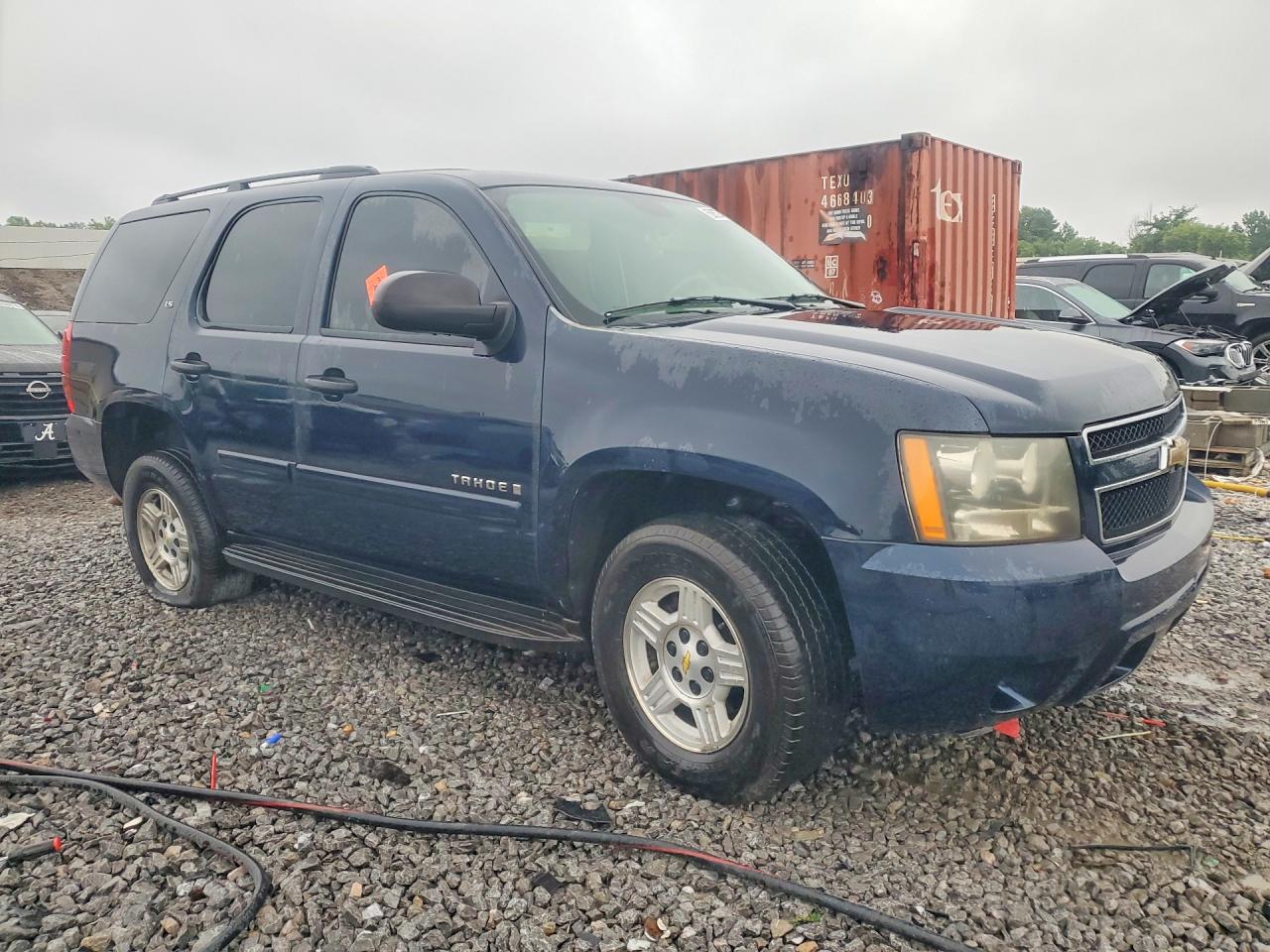 2007 Chevrolet Tahoe K1500 Blue vin: 1GNFK13077J360187