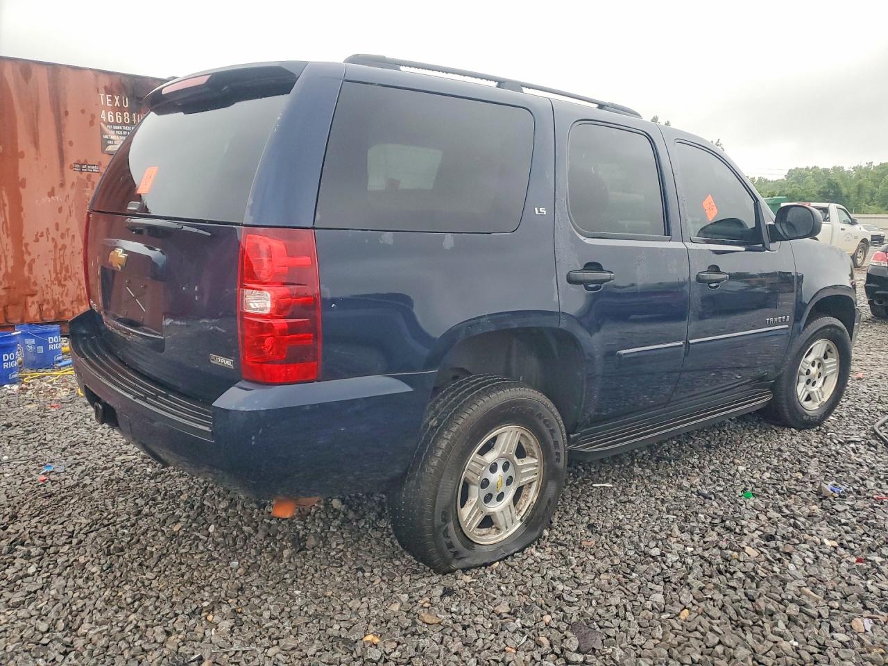 2007 Chevrolet Tahoe K1500 Blue vin: 1GNFK13077J360187
