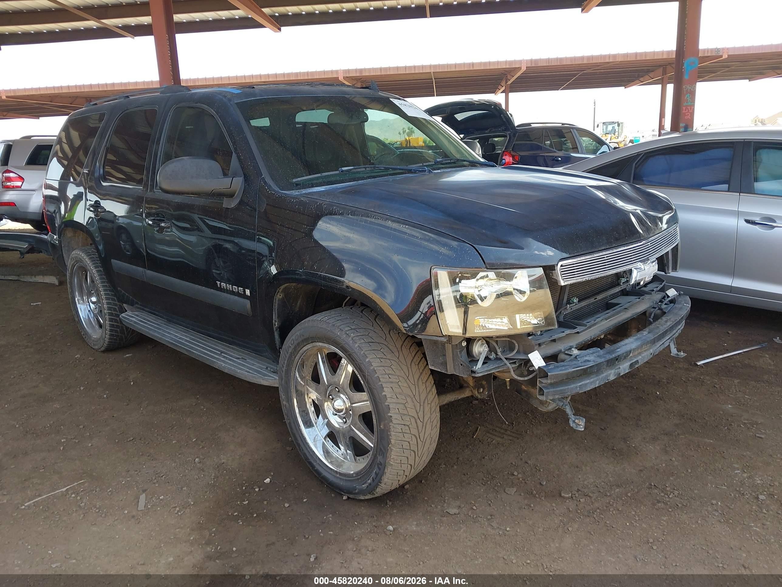 2007 Chevrolet Tahoe Ltz Black vin: 1GNFK13077R138024