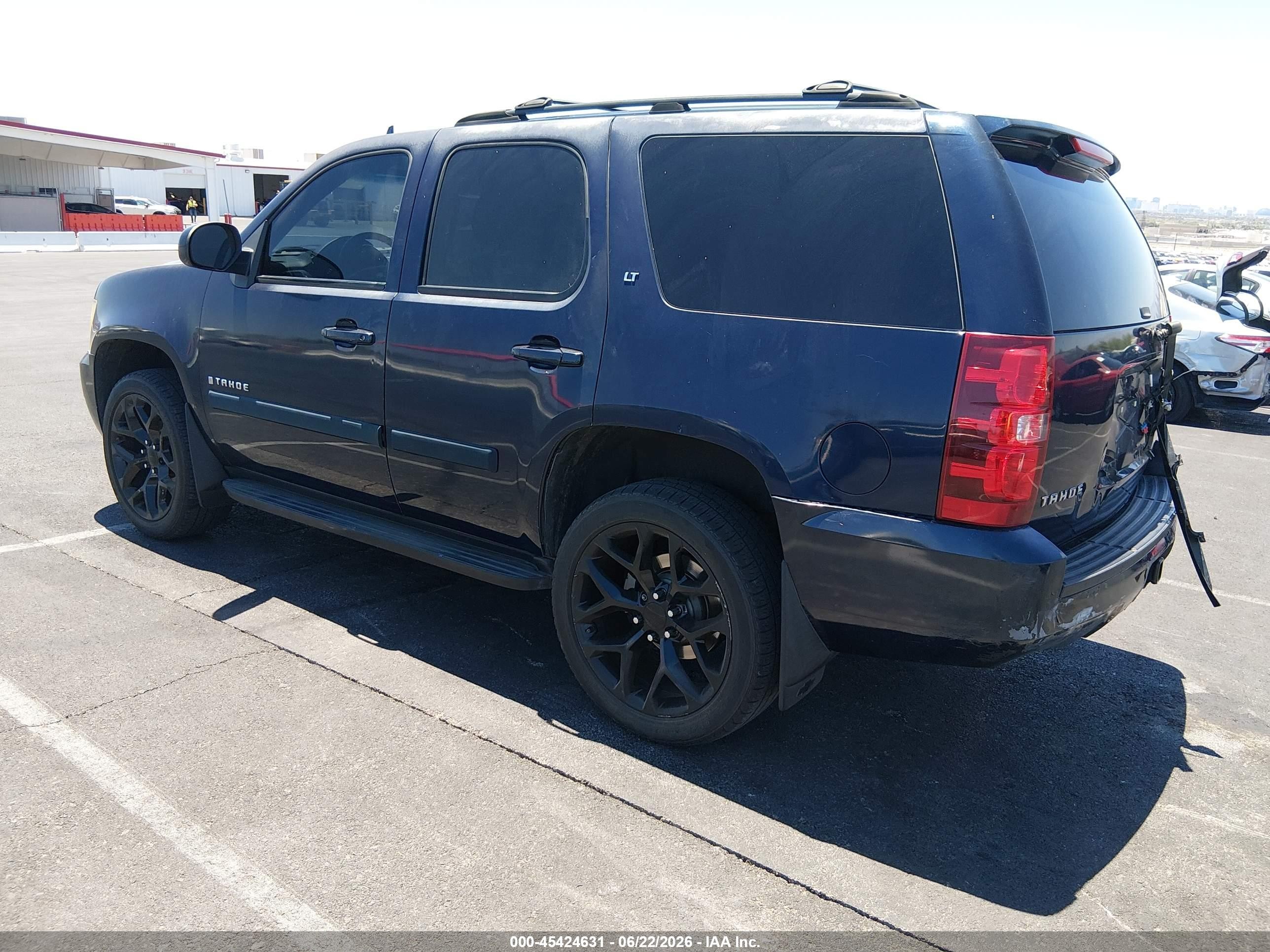 2007 Chevrolet Tahoe Lt Blue vin: 1GNFK13077R223512