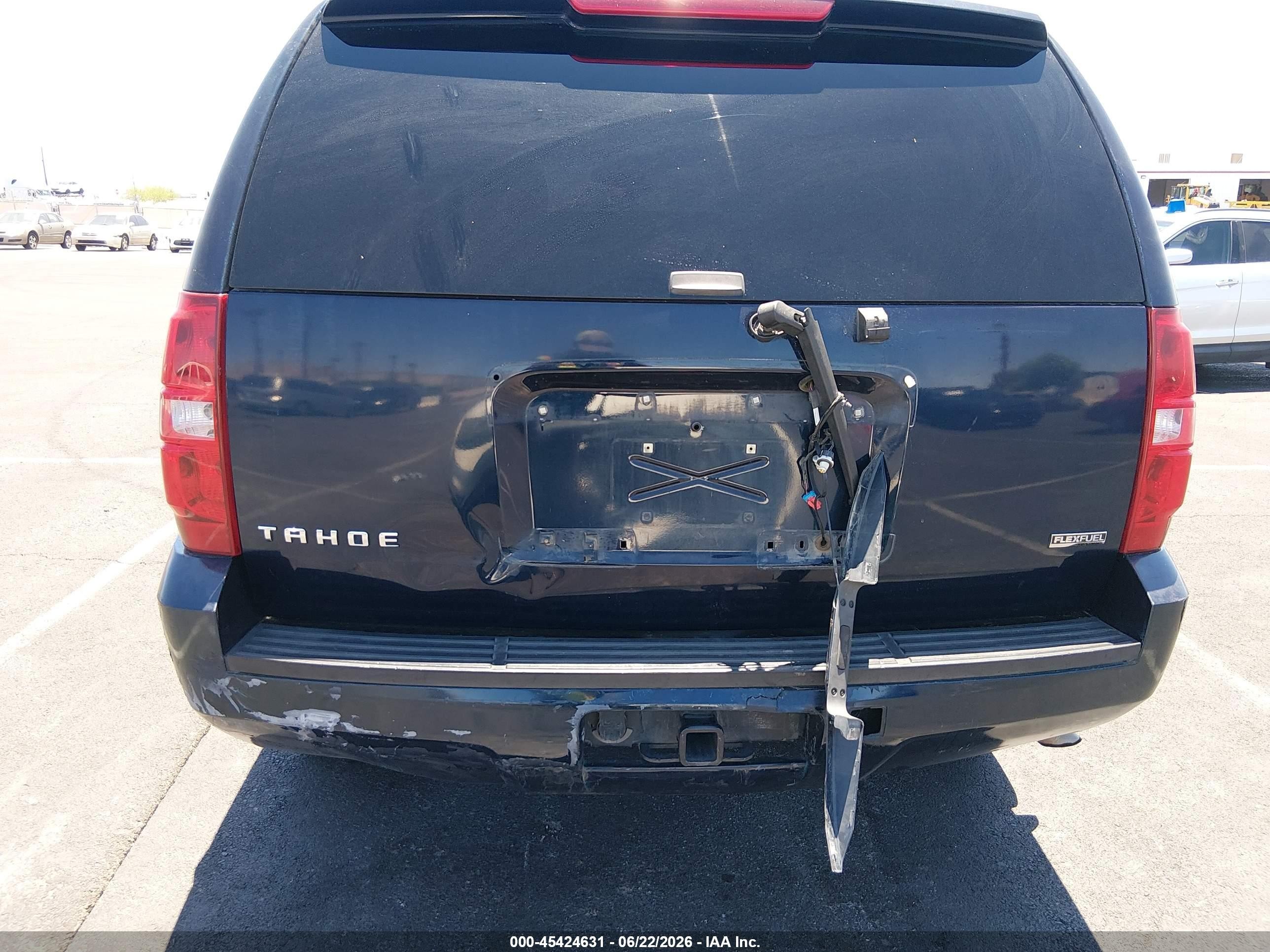 2007 Chevrolet Tahoe Lt Blue vin: 1GNFK13077R223512