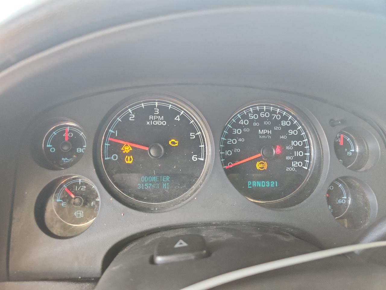 2007 Chevrolet Tahoe K1500 White vin: 1GNFK13087J101403 Damage: Warning Light - Engine, On, Unacceptable