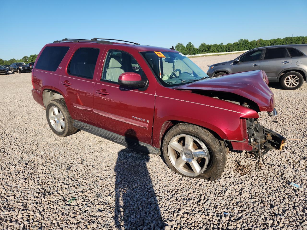 2007 Chevrolet Tahoe K1500 Burgundy vin: 1GNFK13087J109503