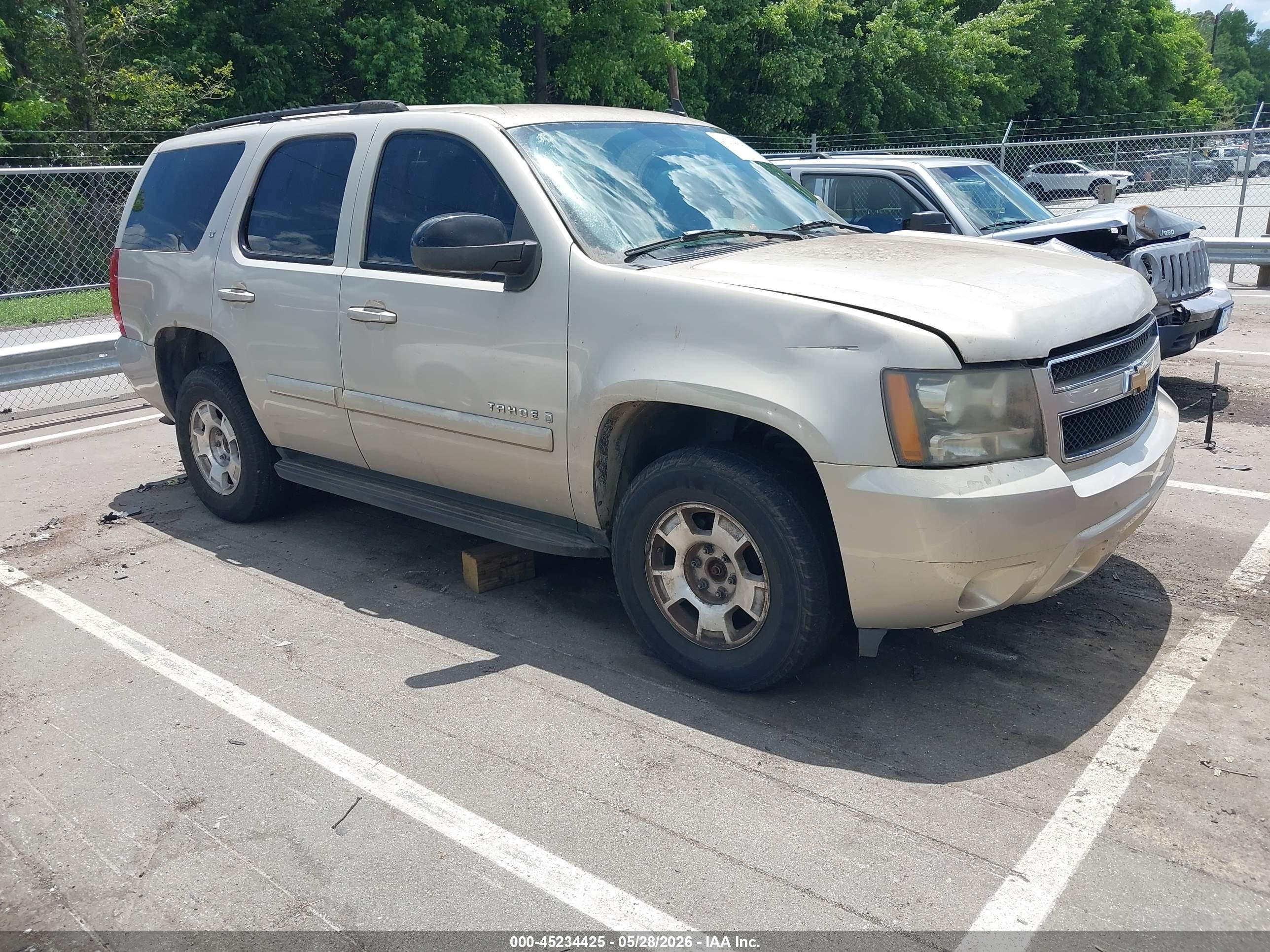 2007 Chevrolet Tahoe Lt Желто-коричневый vin: 1GNFK13087R176149