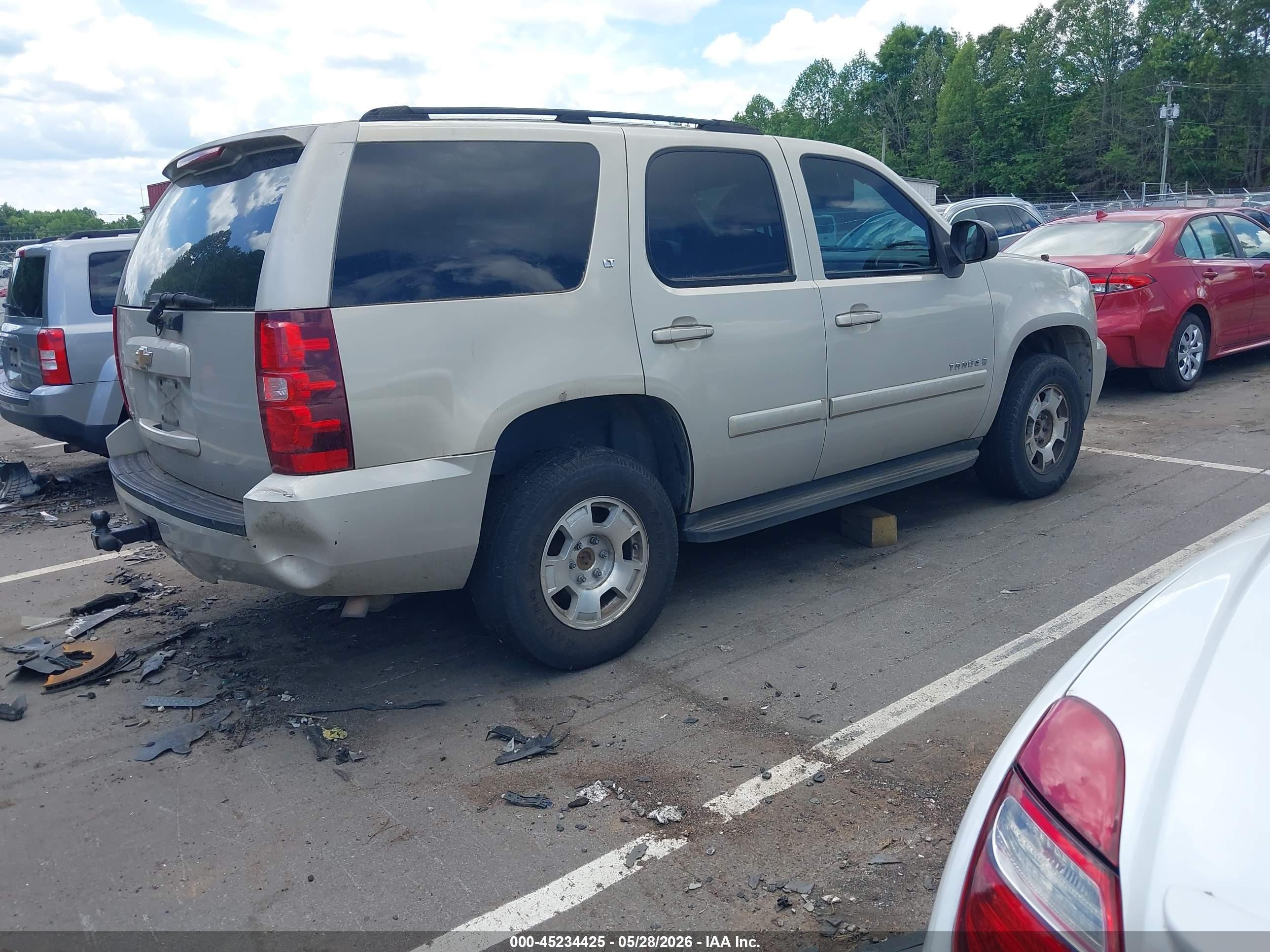 2007 Chevrolet Tahoe Lt Желто-коричневый vin: 1GNFK13087R176149