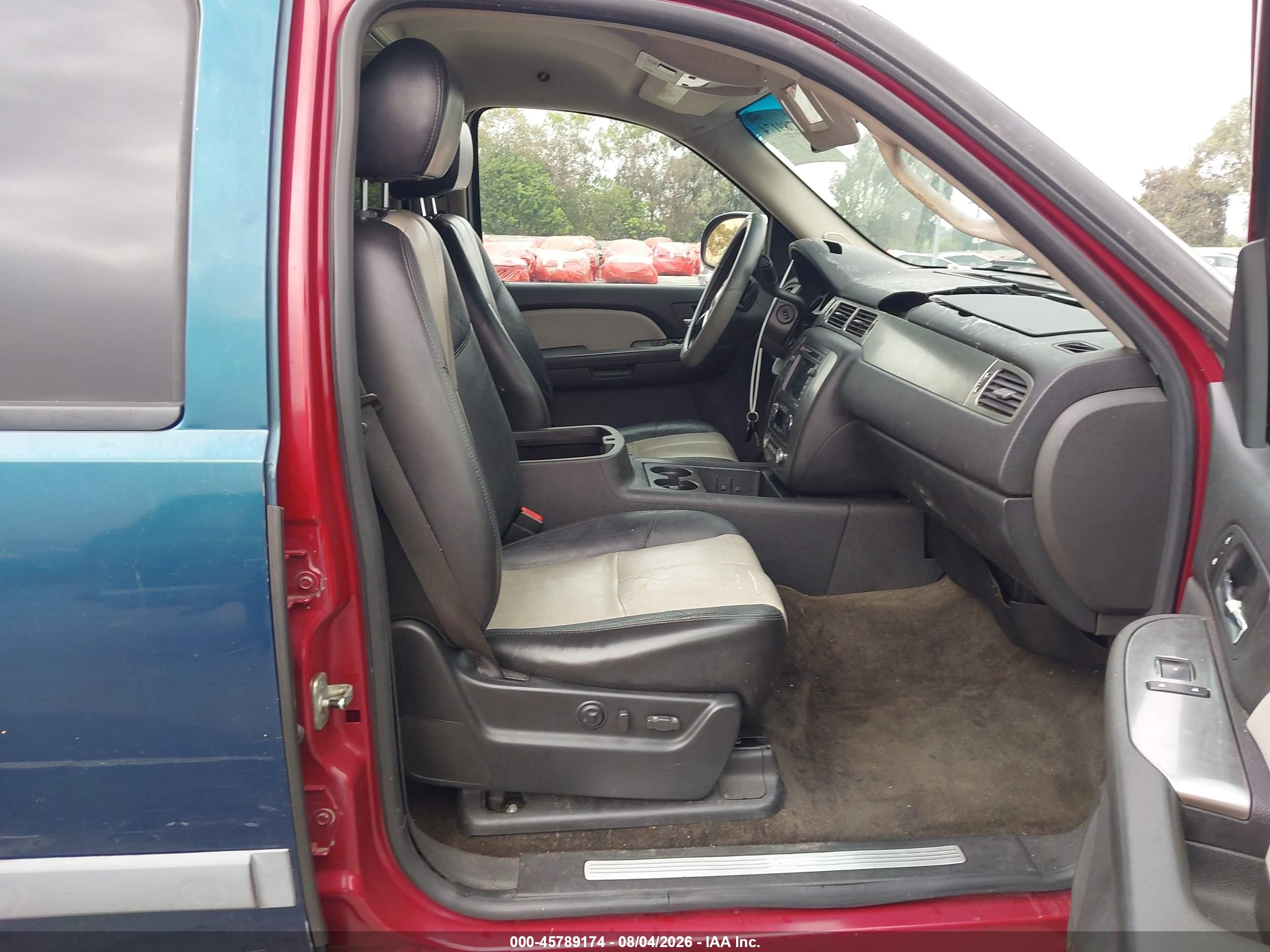 2007 Chevrolet Tahoe Lt Burgundy vin: 1GNFK13087R291723