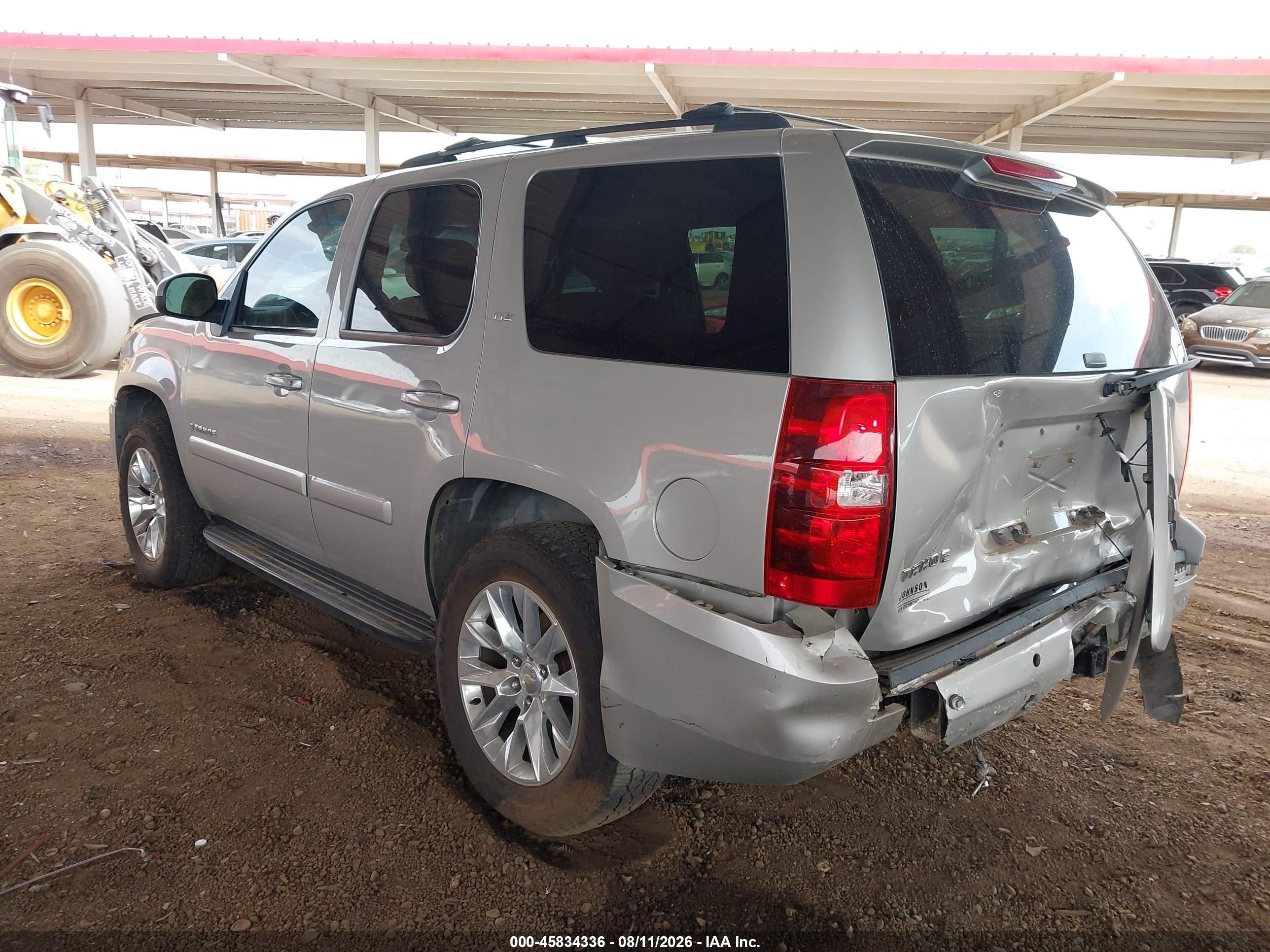 2007 Chevrolet Tahoe Ltz Silver vin: 1GNFK13097J156541