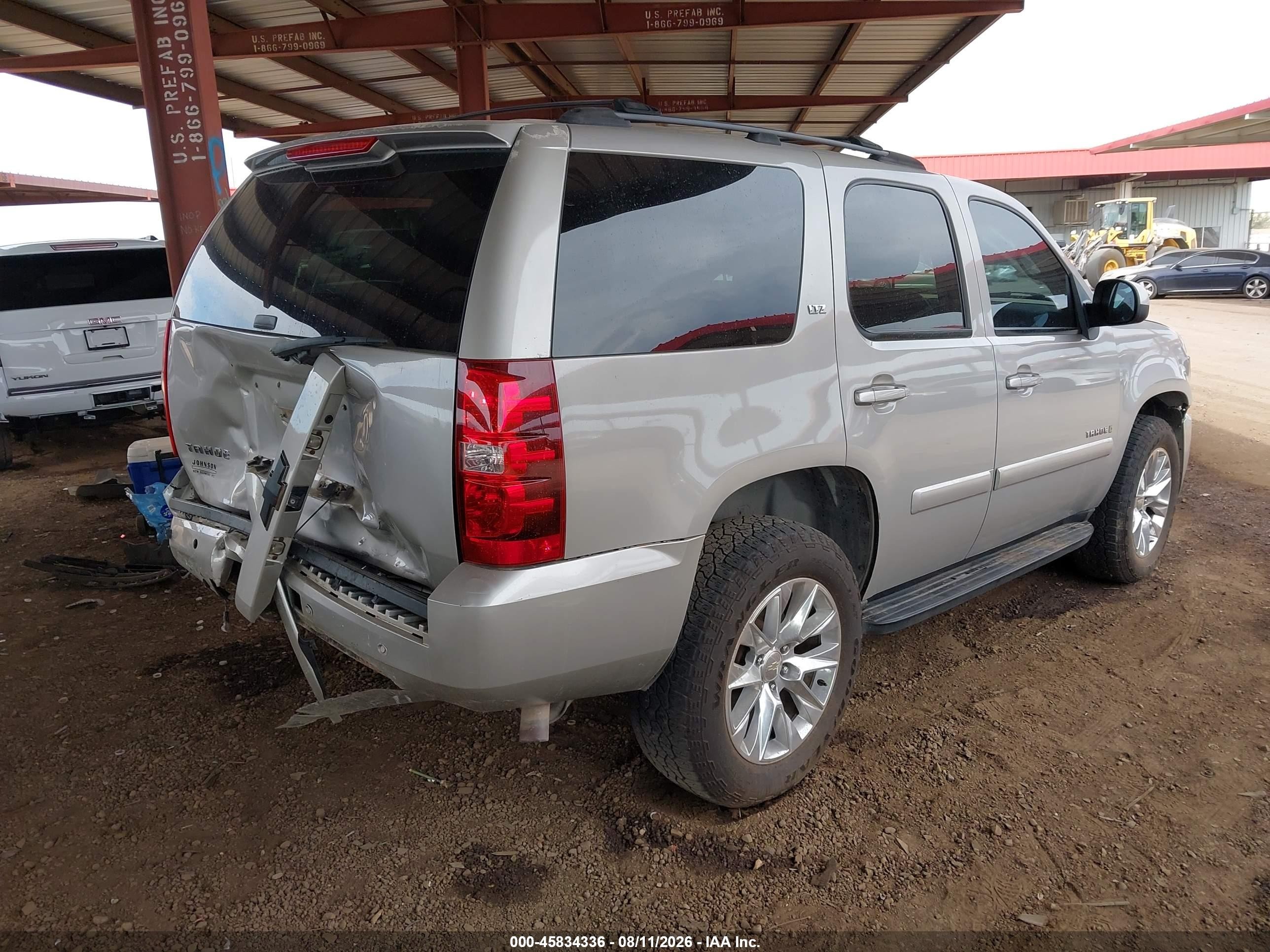 2007 Chevrolet Tahoe Ltz Silver vin: 1GNFK13097J156541