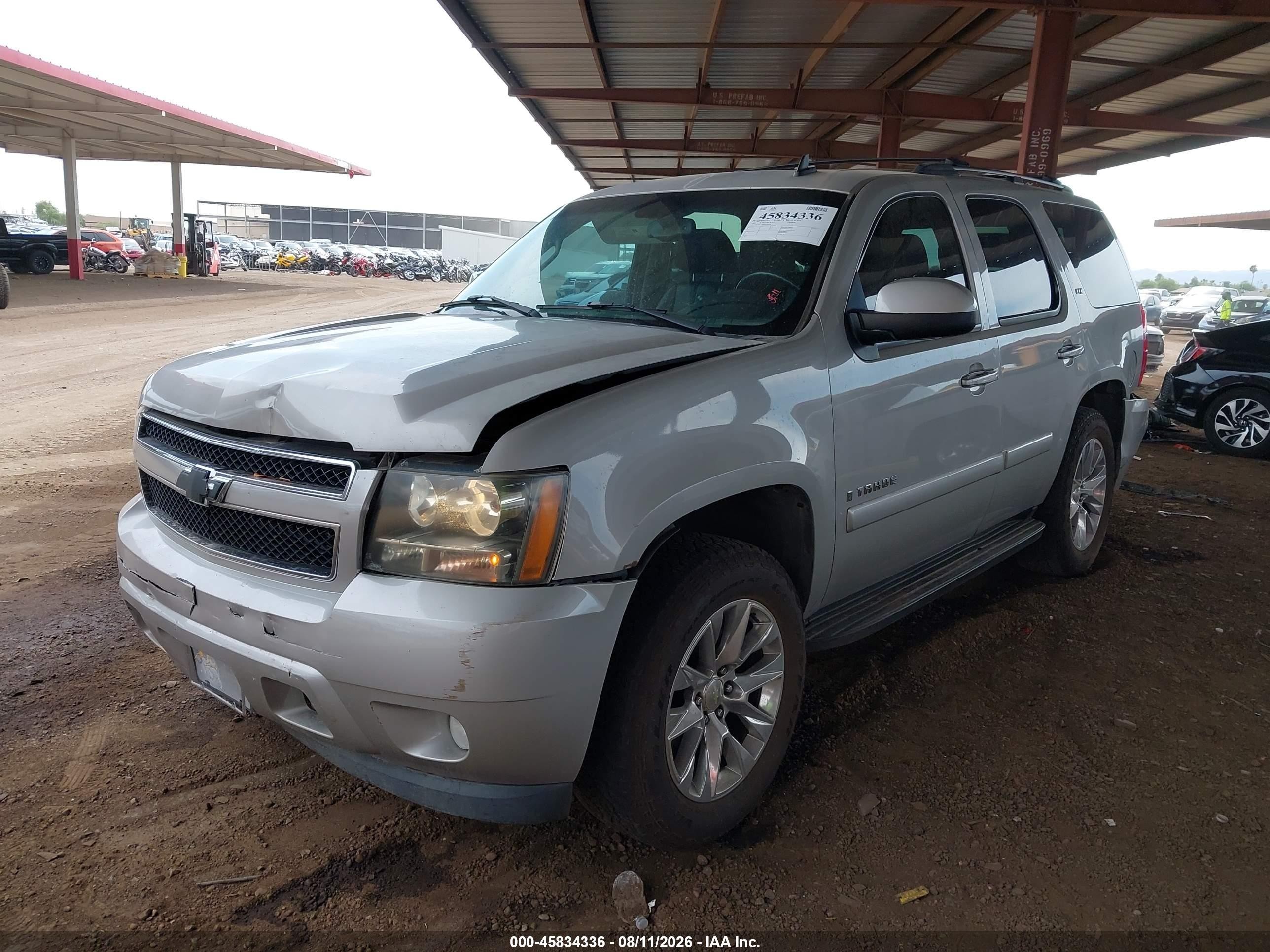 2007 Chevrolet Tahoe Ltz Silver vin: 1GNFK13097J156541