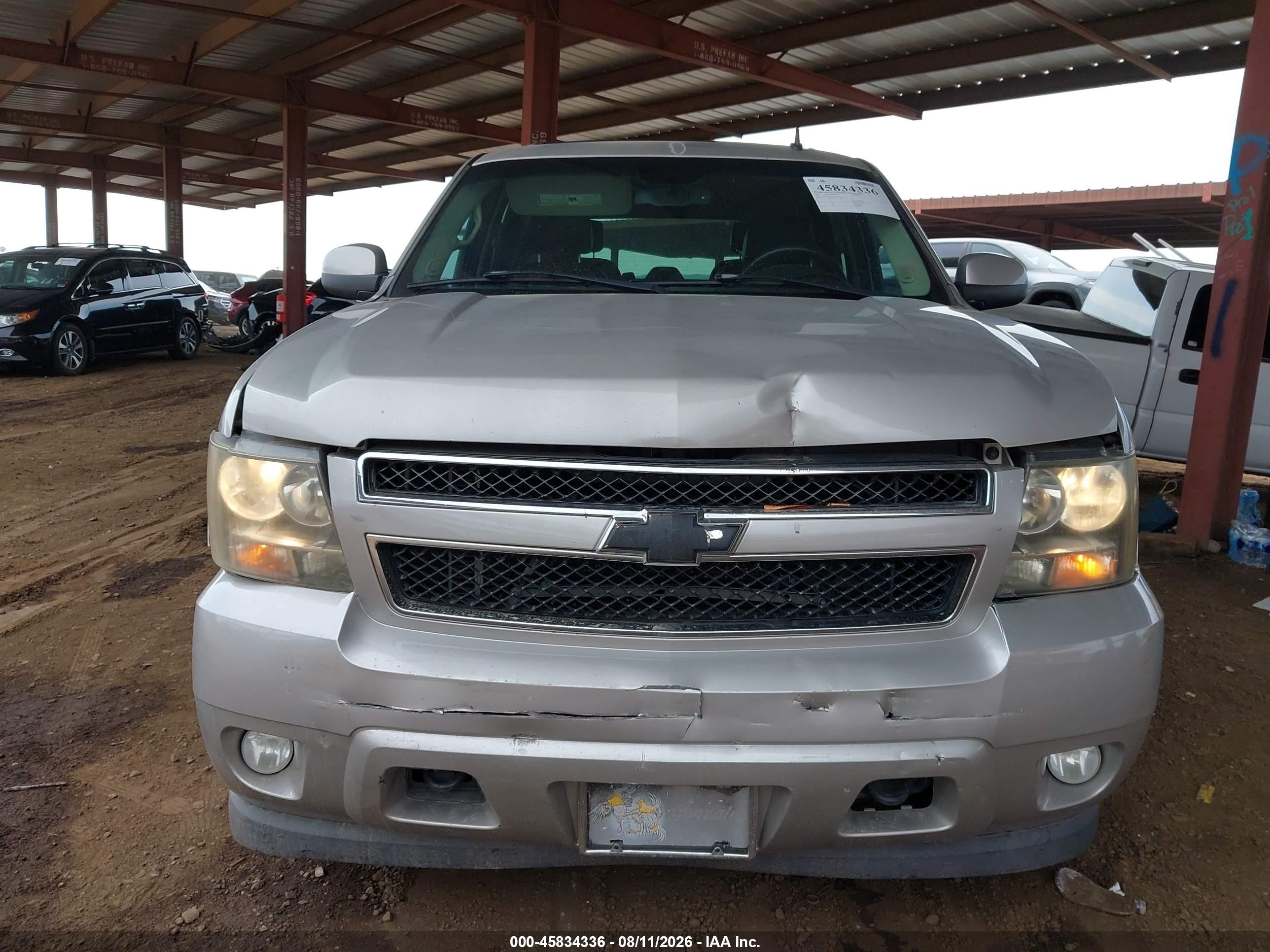 2007 Chevrolet Tahoe Ltz Silver vin: 1GNFK13097J156541