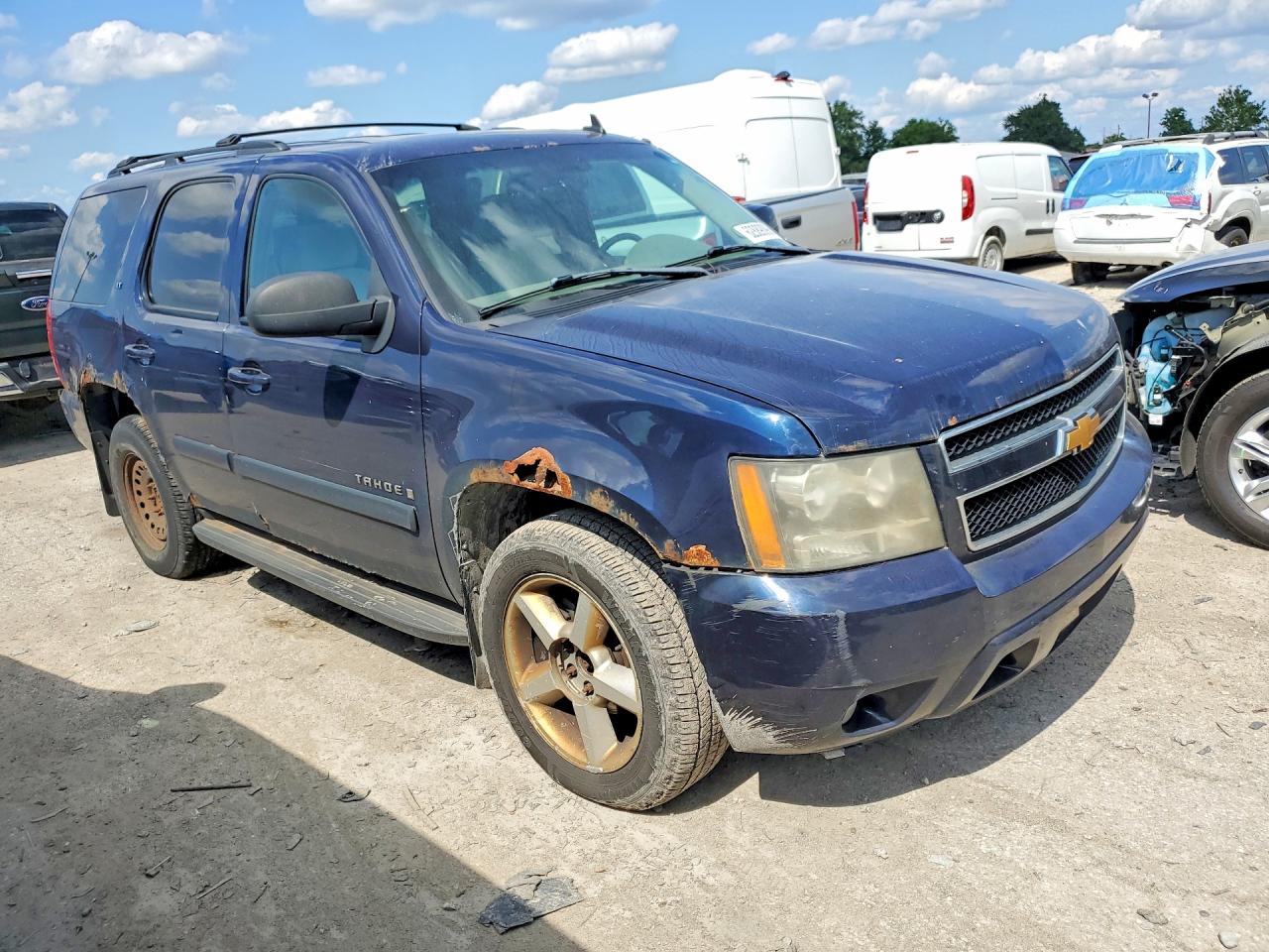 2008 Chevrolet Tahoe K1500 Blue vin: 1GNFK13098R129472