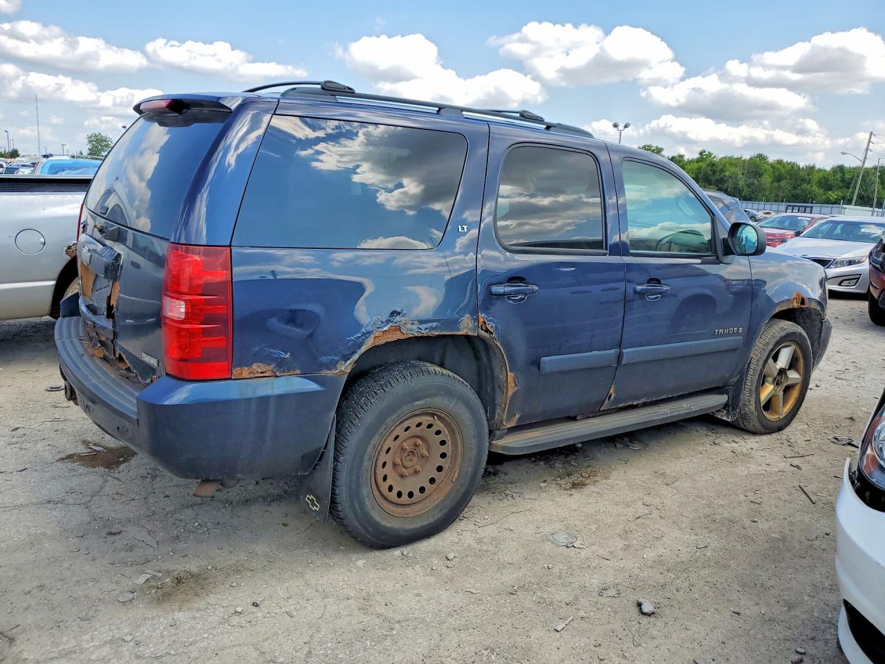 2008 Chevrolet Tahoe K1500 Blue vin: 1GNFK13098R129472