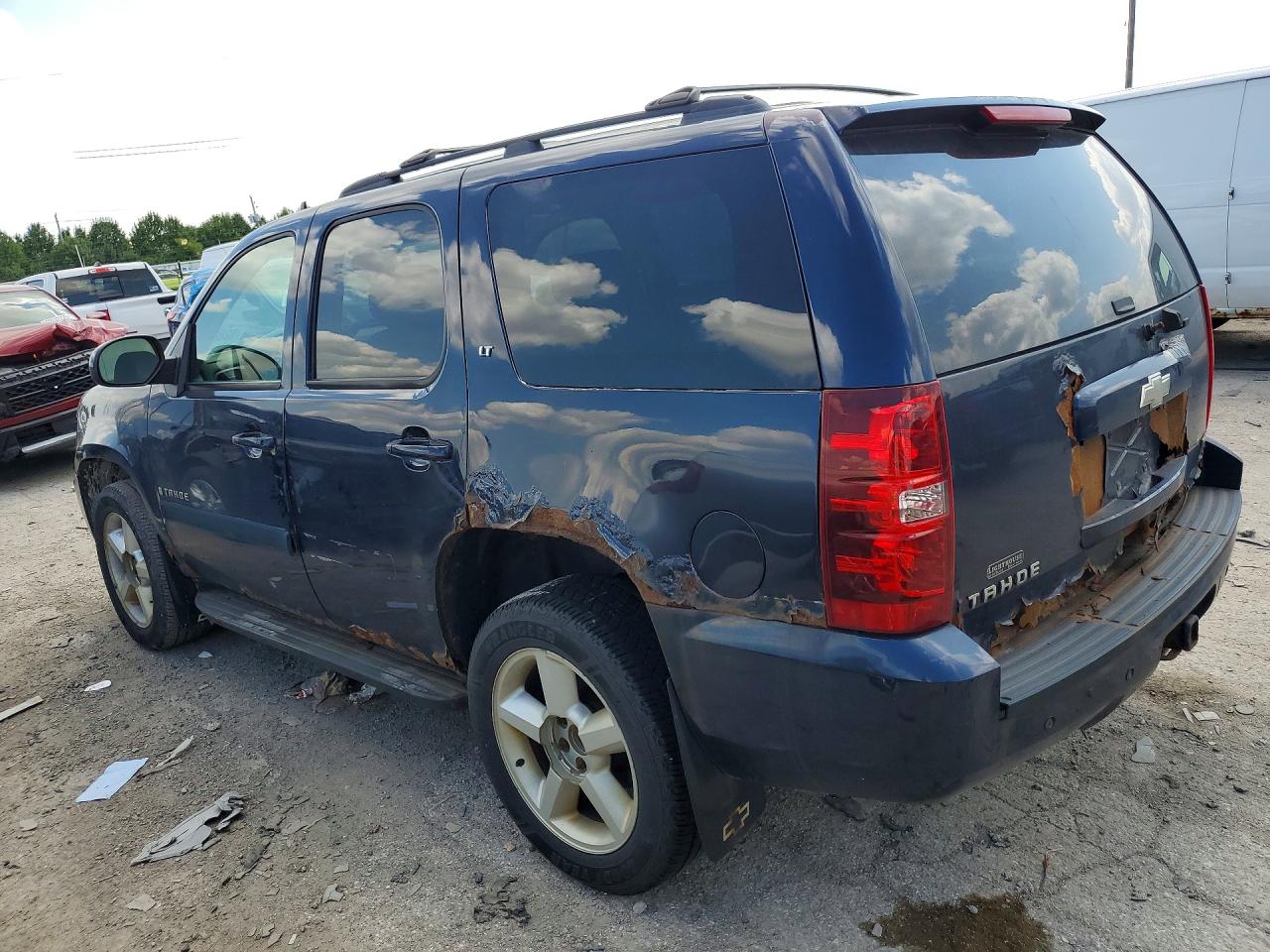 2008 Chevrolet Tahoe K1500 Blue vin: 1GNFK13098R129472