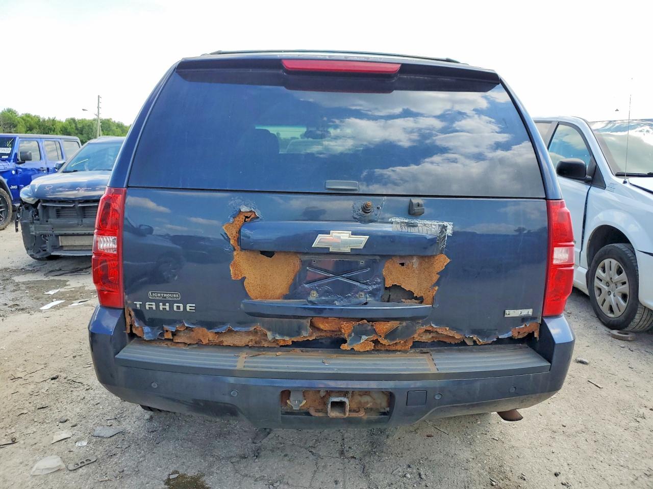 2008 Chevrolet Tahoe K1500 Blue vin: 1GNFK13098R129472
