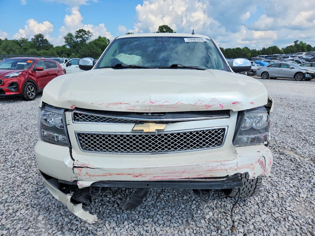 2008 Chevrolet Tahoe K1500 White vin: 1GNFK13098R251376