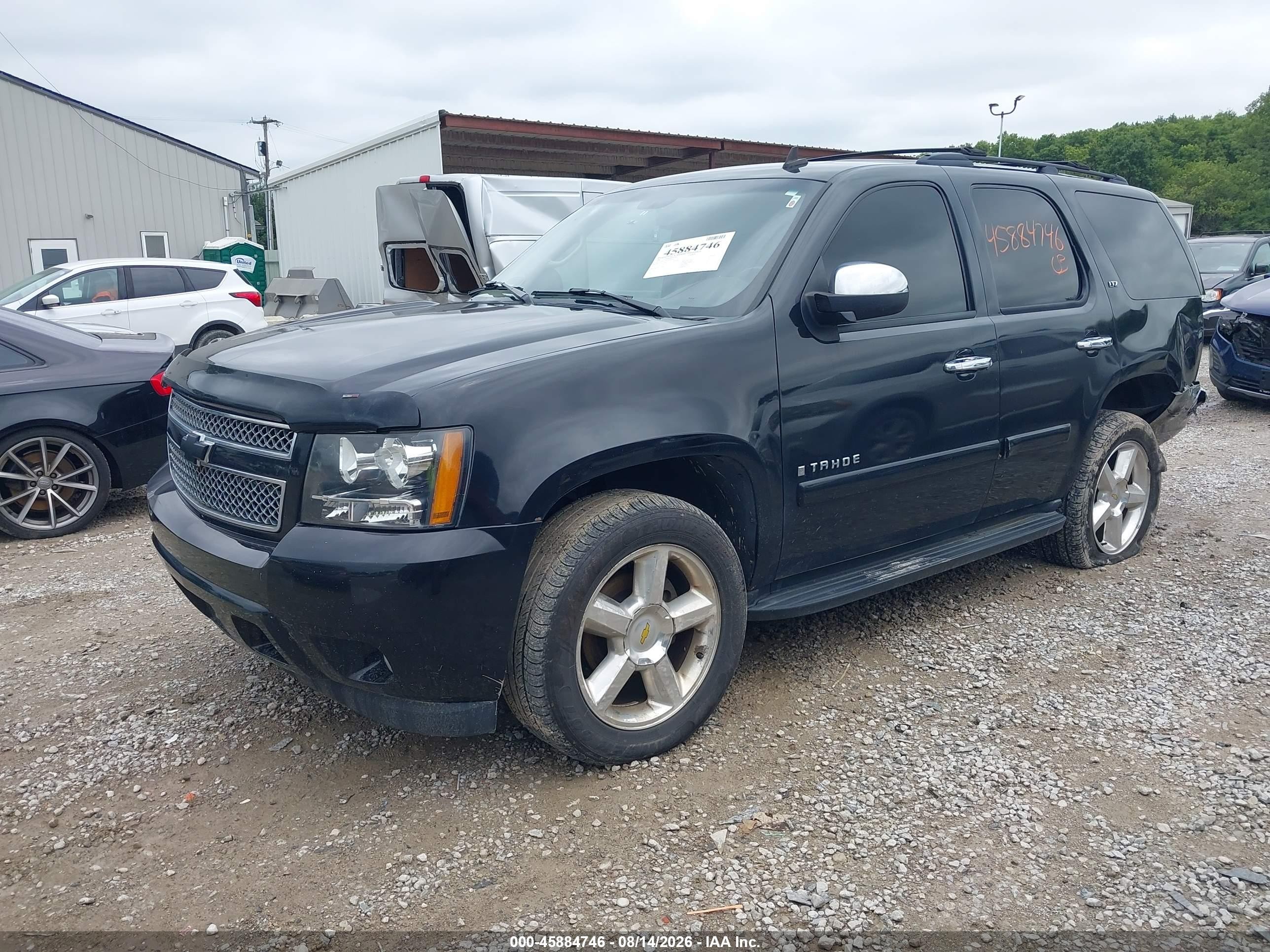 2007 Chevrolet Tahoe Ltz Черный vin: 1GNFK130X7J341391