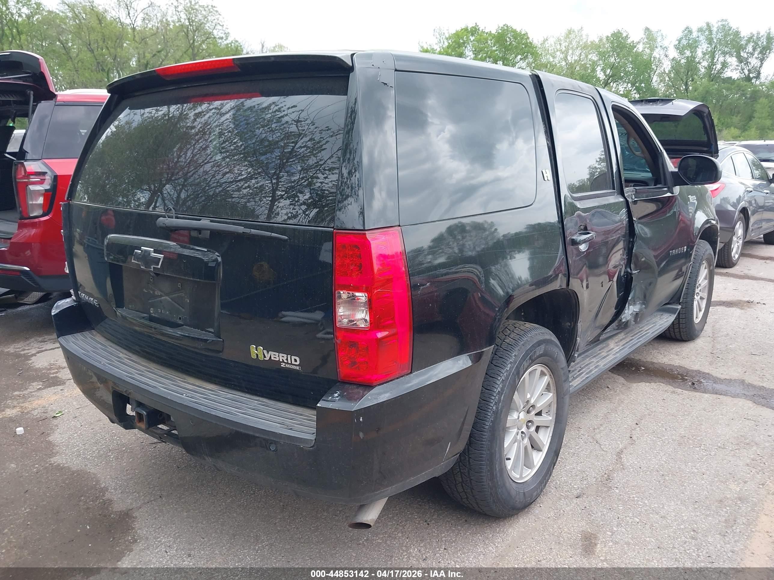 2008 Chevrolet Tahoe Hybrid   Black vin: 1GNFK13558R189941